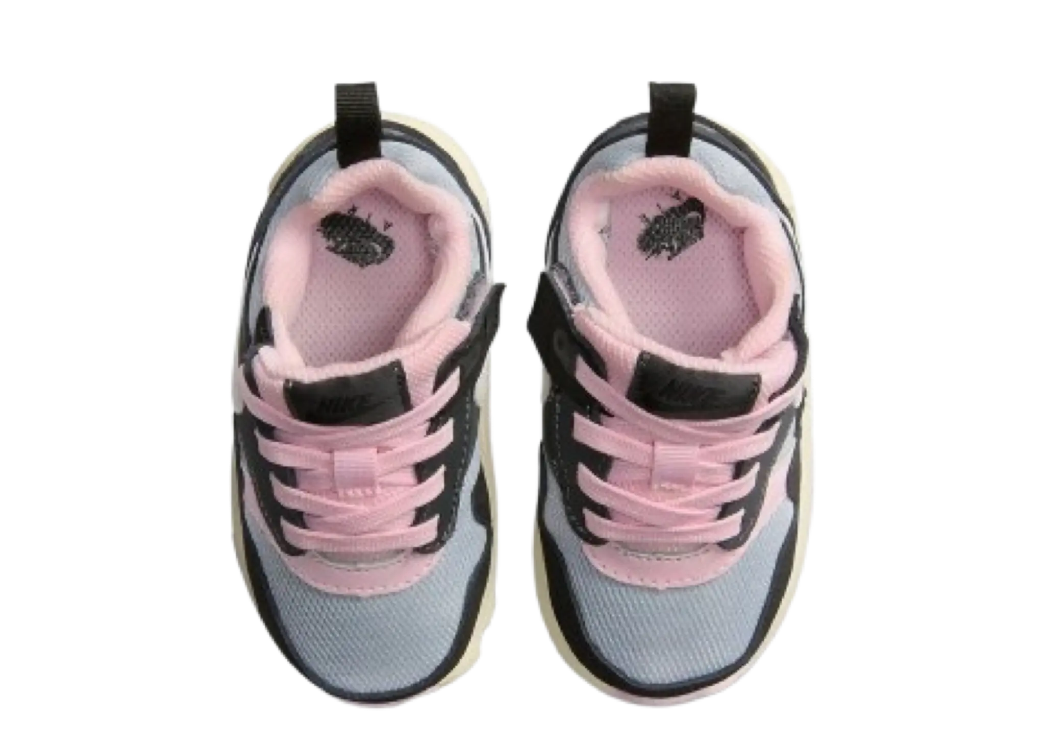 Nike Air Max 1 EasyOn Black Anthracite Pink Foam Summit White (Toddler) - photo 2