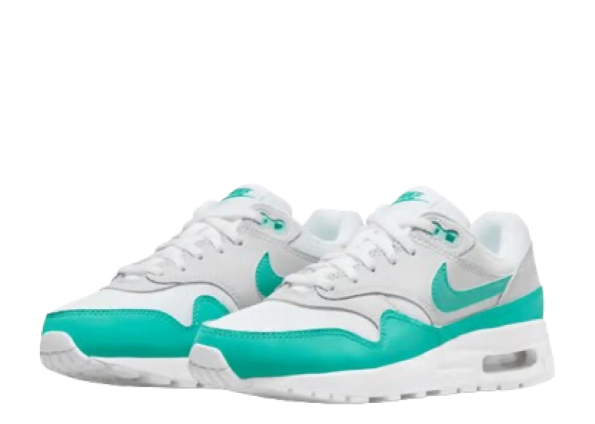 Nike Air Max 1 Clear Jade (Grade School) - photo 2