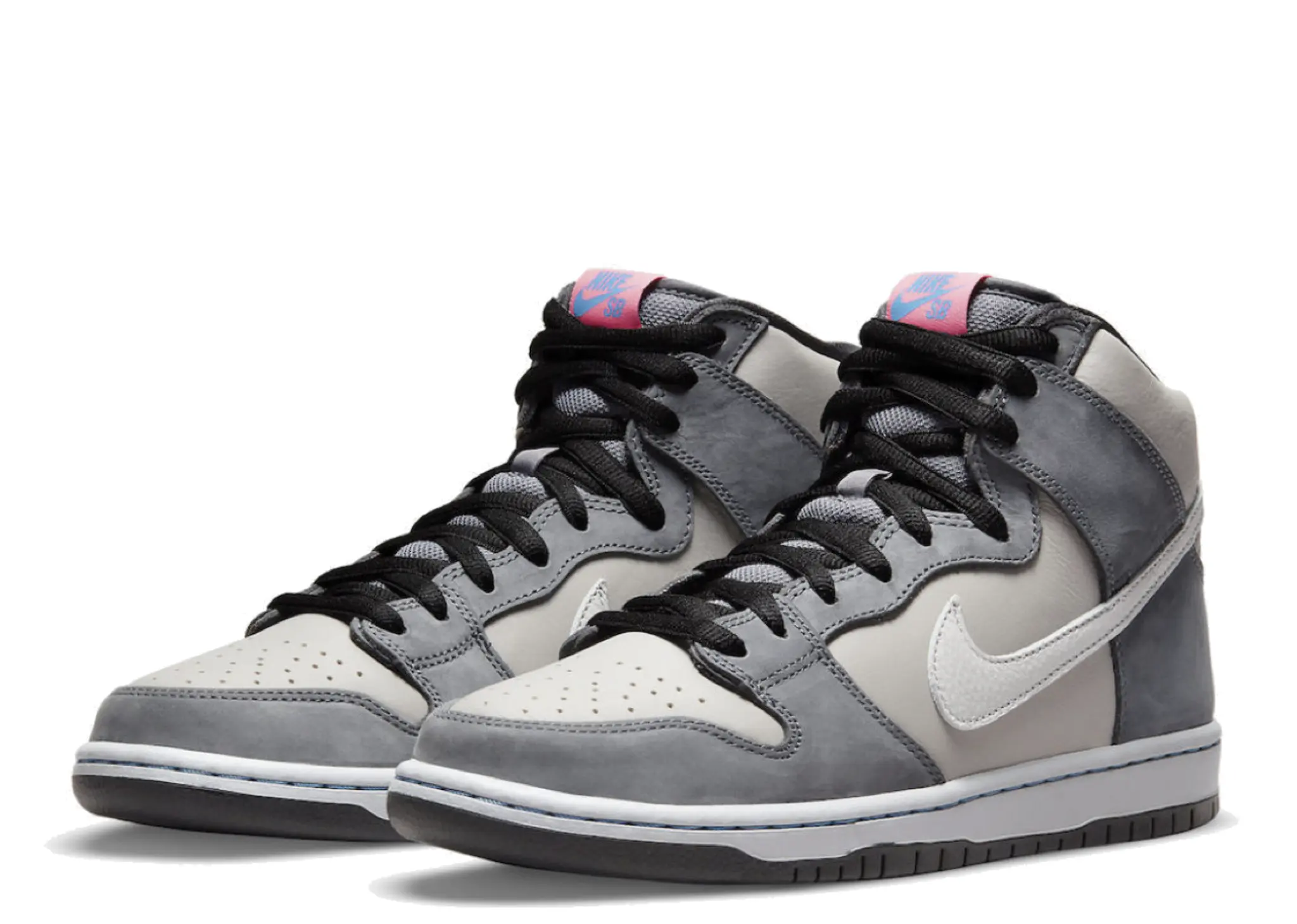 Nike SB Dunk High Medium Grey Pink - photo 2