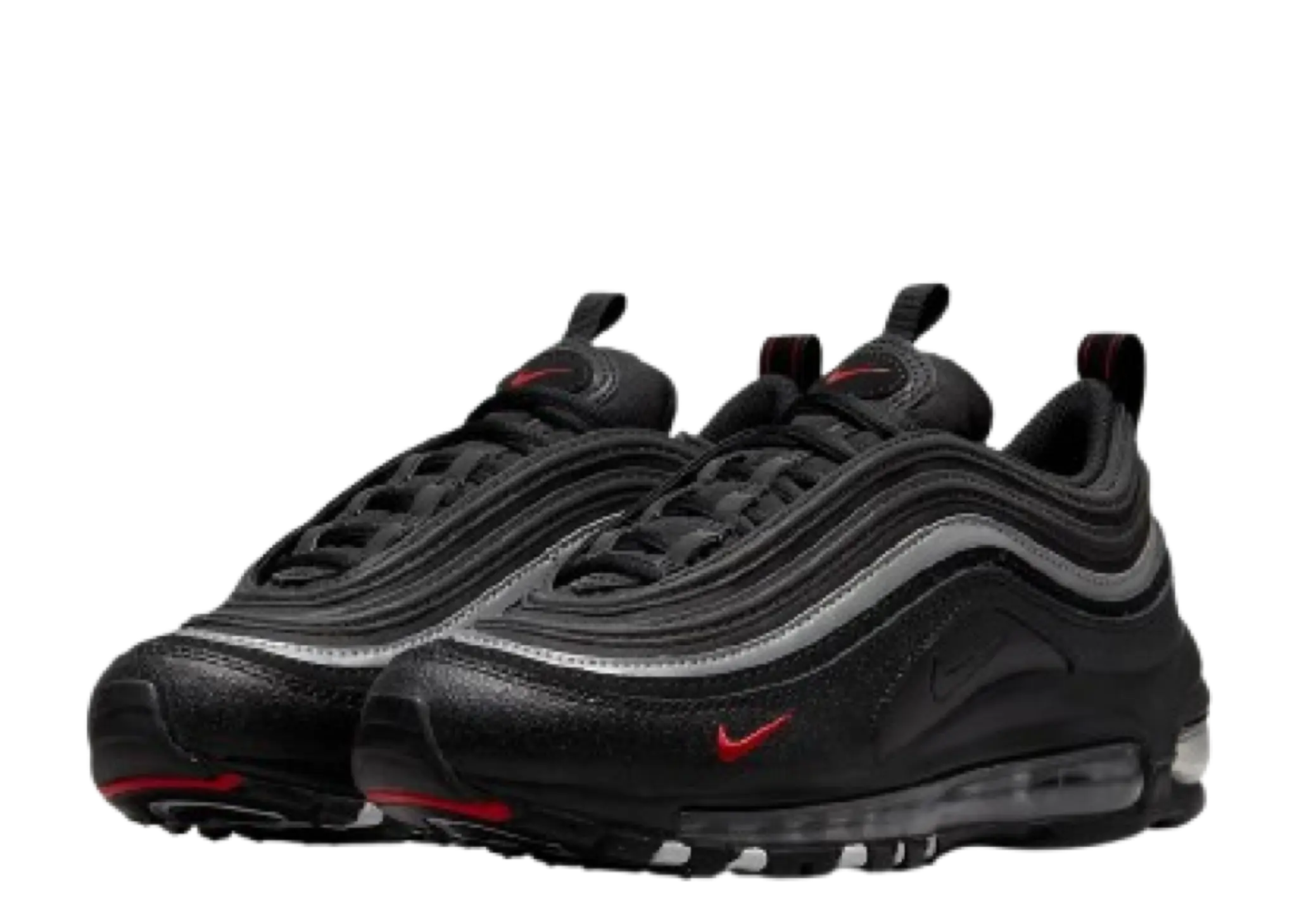 Nike Air Max 97 Black Silver Red (Grade School) - photo 2