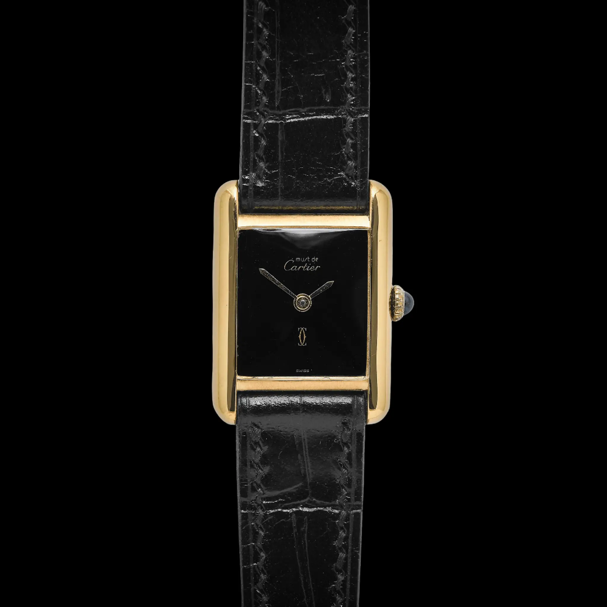 Cartier Tank Must Vermeil Black Dial Manual Winding - photo 2