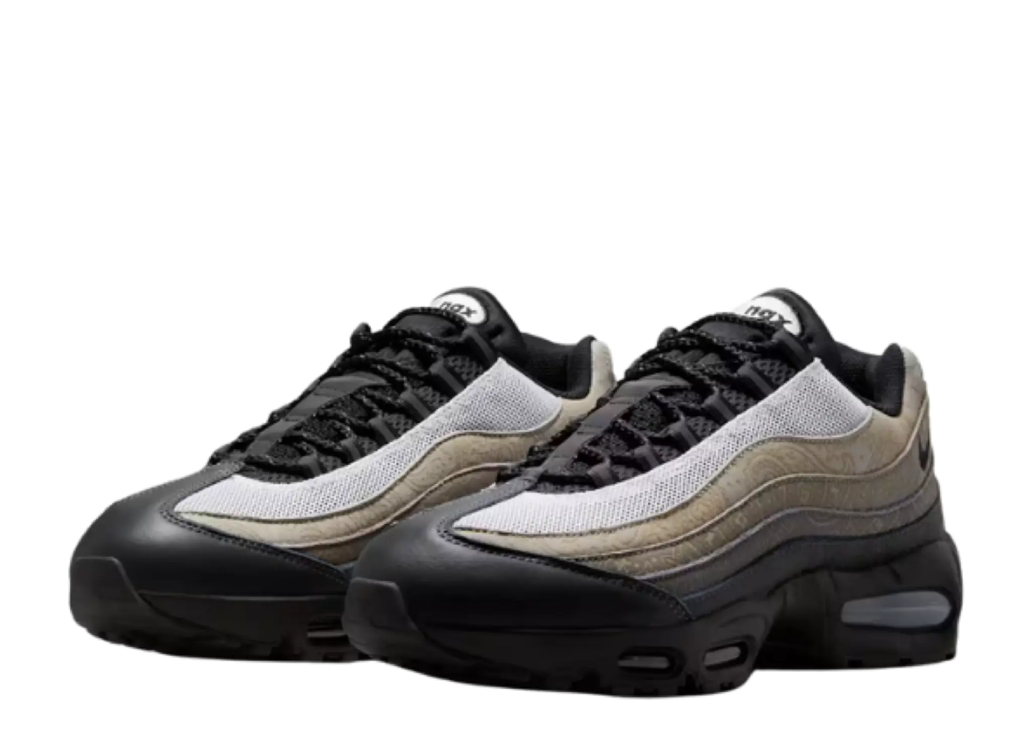 Nike Air Max 95 Big Bubble Leather White Light Graphite - photo 2