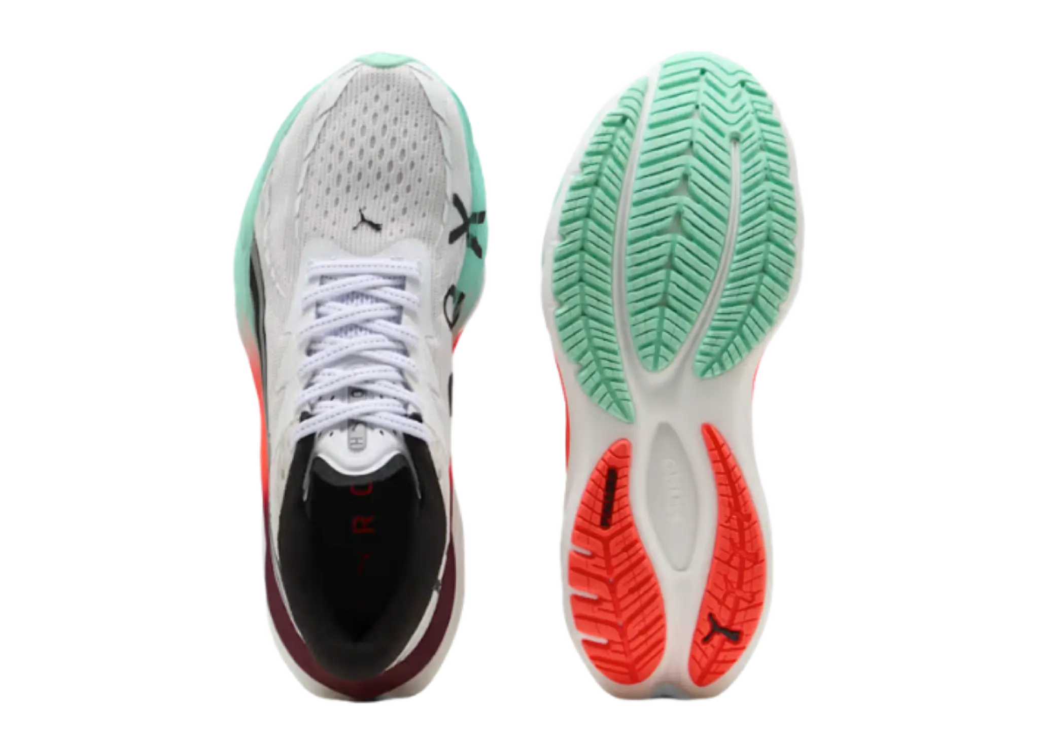 Puma Velocity Nitro 4 Hyrox White Mint Melt Glowing Red (Women's) - photo 3