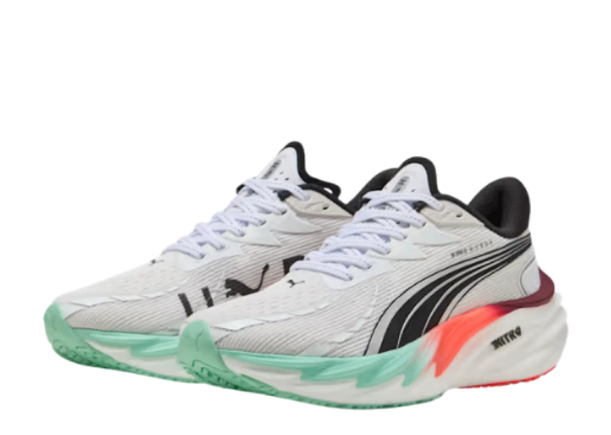 Puma Velocity Nitro 4 Hyrox White Mint Melt Glowing Red (Women's) - photo 2