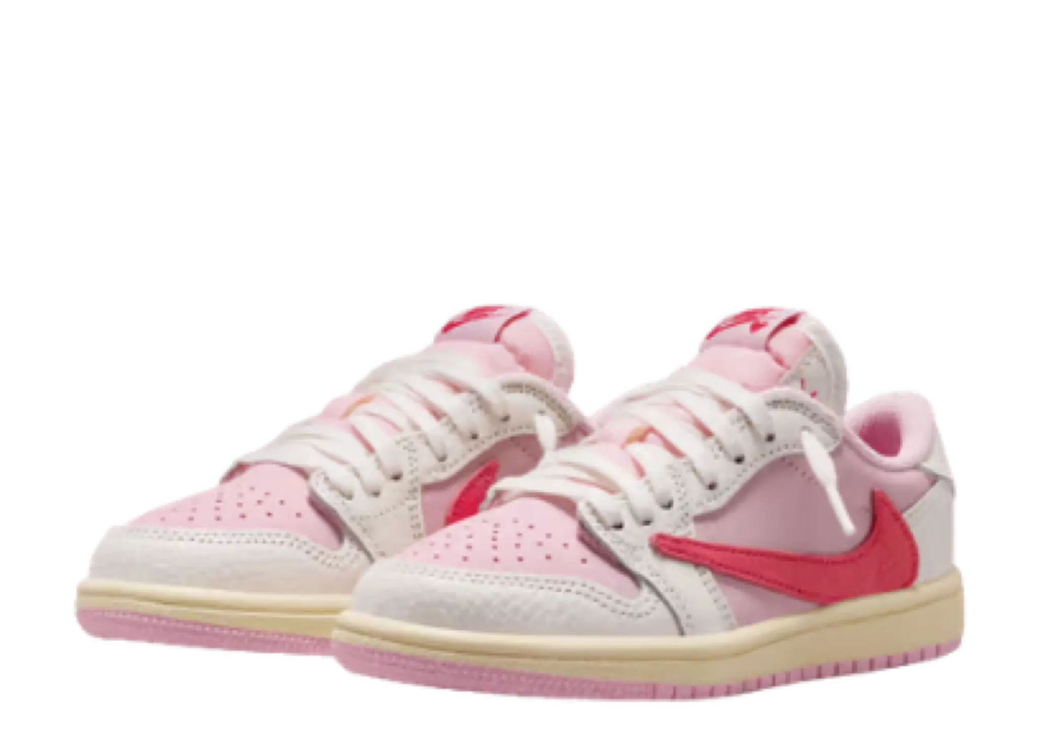 Air Jordan 1 Retro Low OG SP Travis Scott Sail Tropical Pink (Pre-School) - photo 2