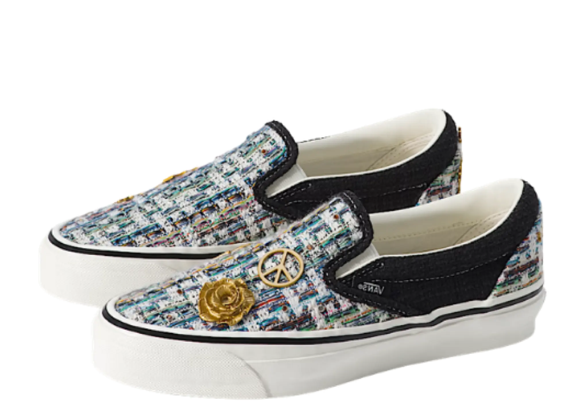 Vans Classic Slip-On 98 LX Cardigan Black White - photo 2