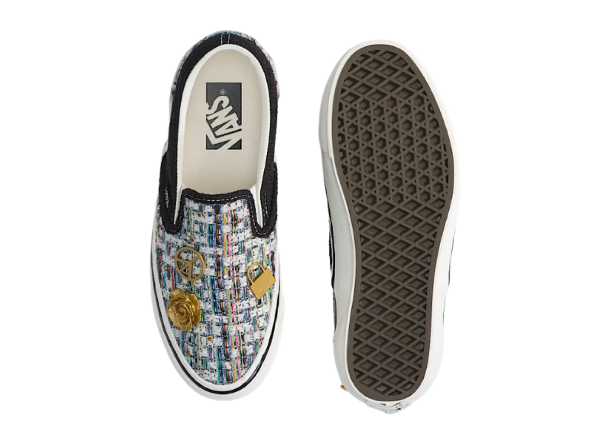 Vans Classic Slip-On 98 LX Cardigan Black White - photo 4