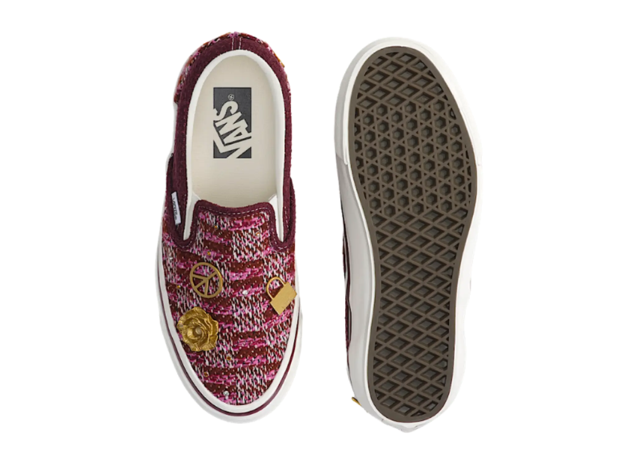 Vans Classic Slip-On 98 LX Cardigan Brown Pink - photo 4