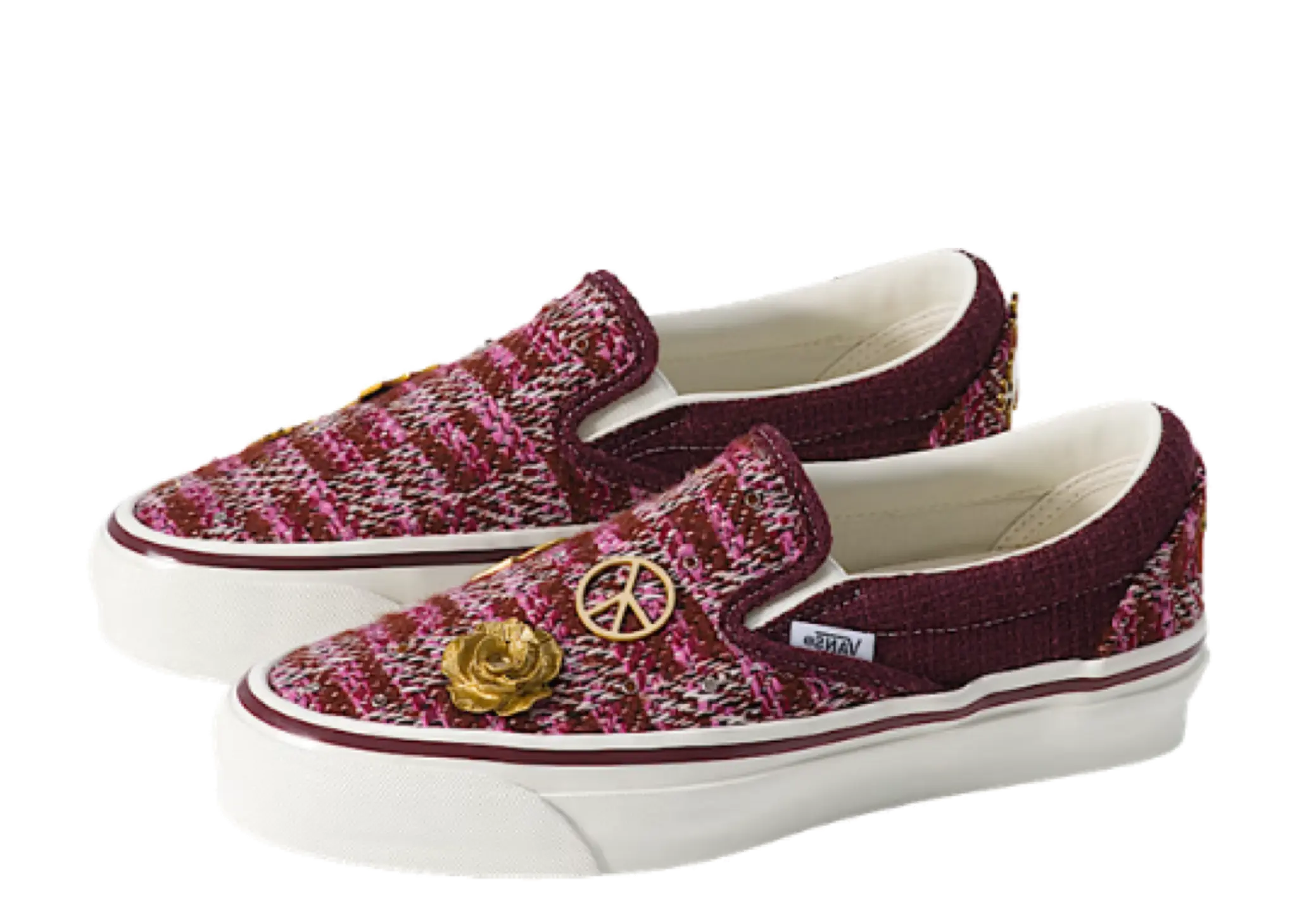 Vans Classic Slip-On 98 LX Cardigan Brown Pink - photo 2