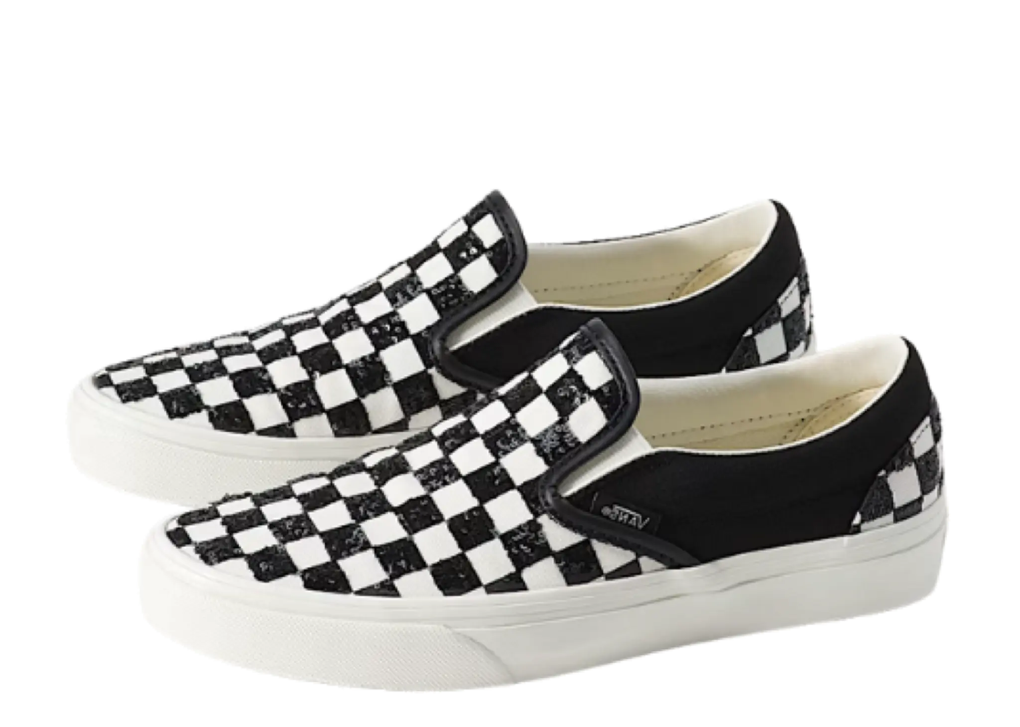 Vans Classic Slip-On Checkerboard White Black - photo 2