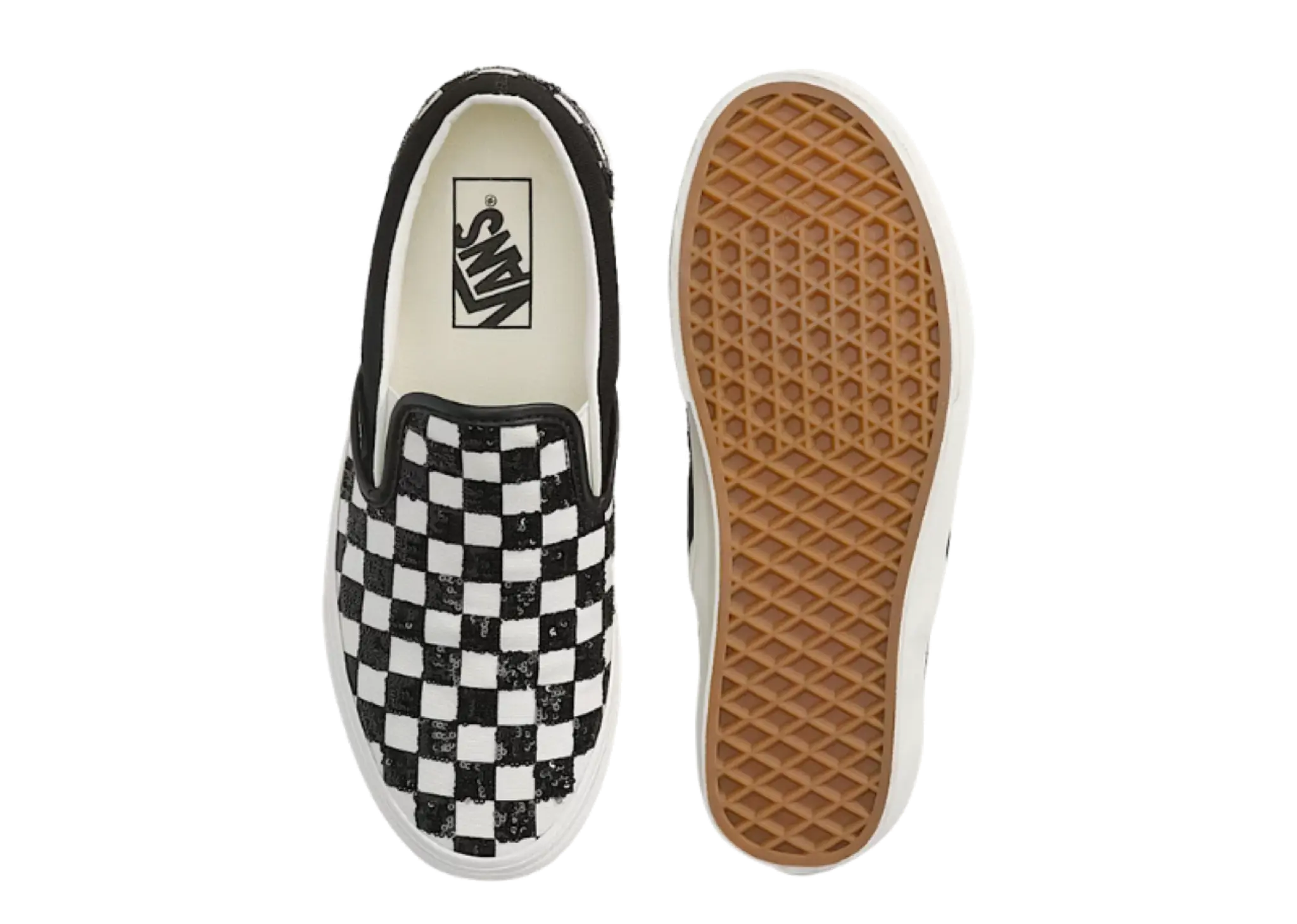Vans Classic Slip-On Checkerboard White Black - photo 4