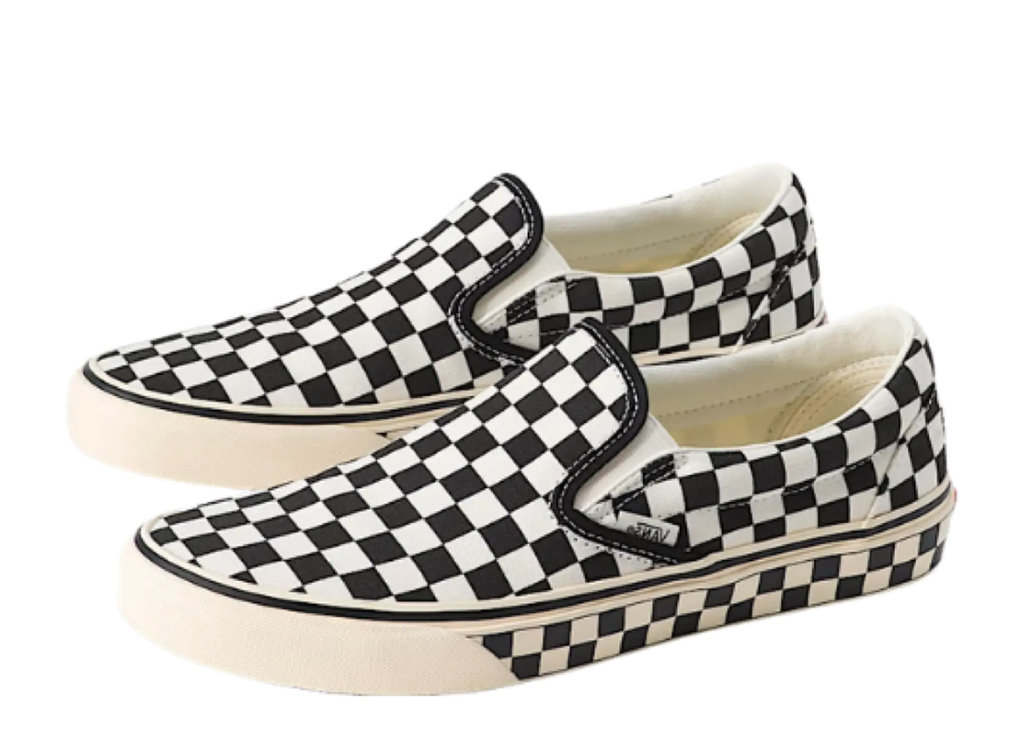 Vans Classic Slip-On Checkerboard Black Marshmallow White - photo 2