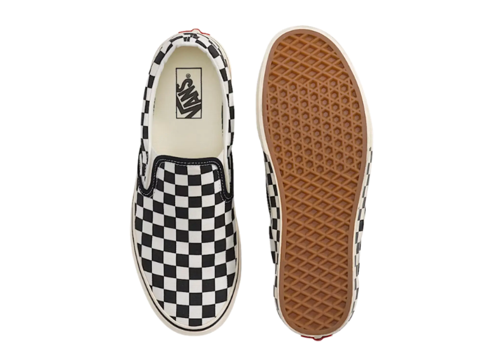 Vans Classic Slip-On Checkerboard Black Marshmallow White - photo 4