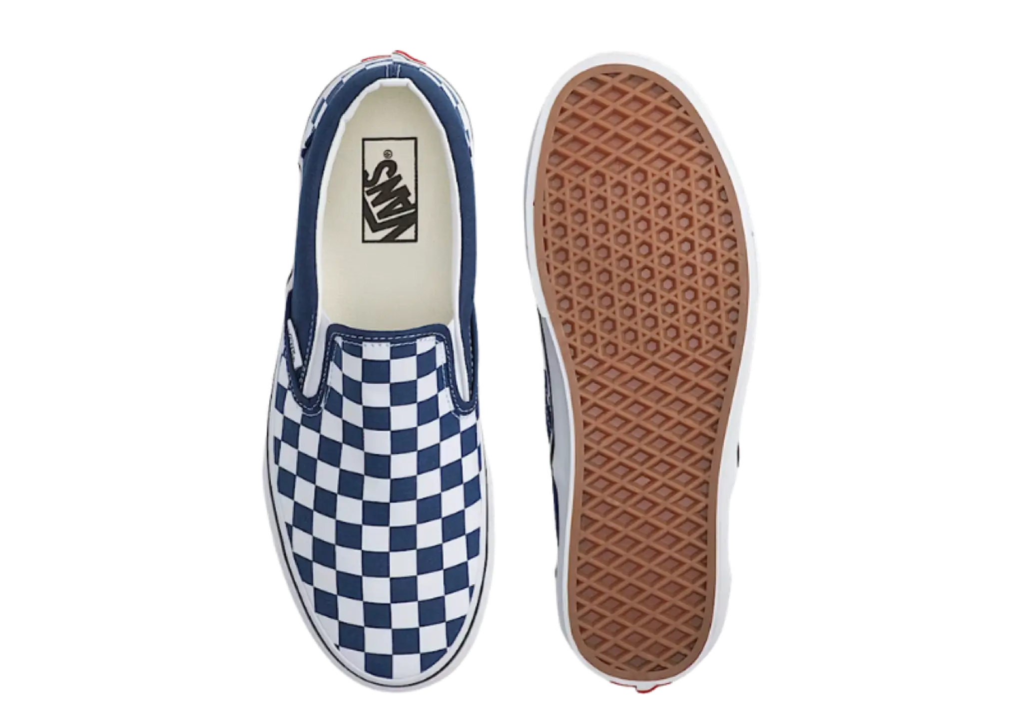 Vans Classic Slip-On Checkerboard Deep Indigo Blue - photo 4