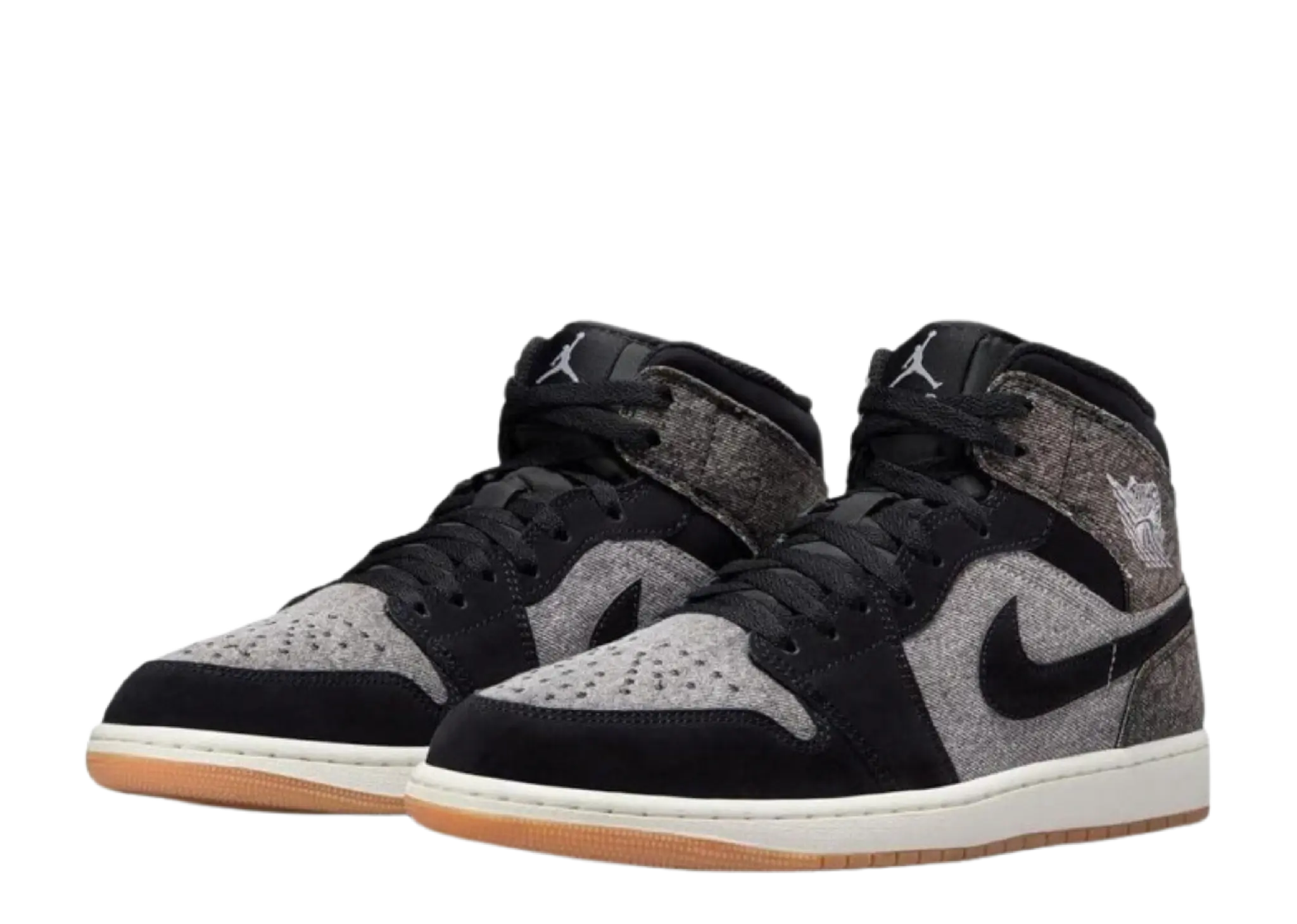 Air Jordan 1 Mid SE Black Denim - photo 2