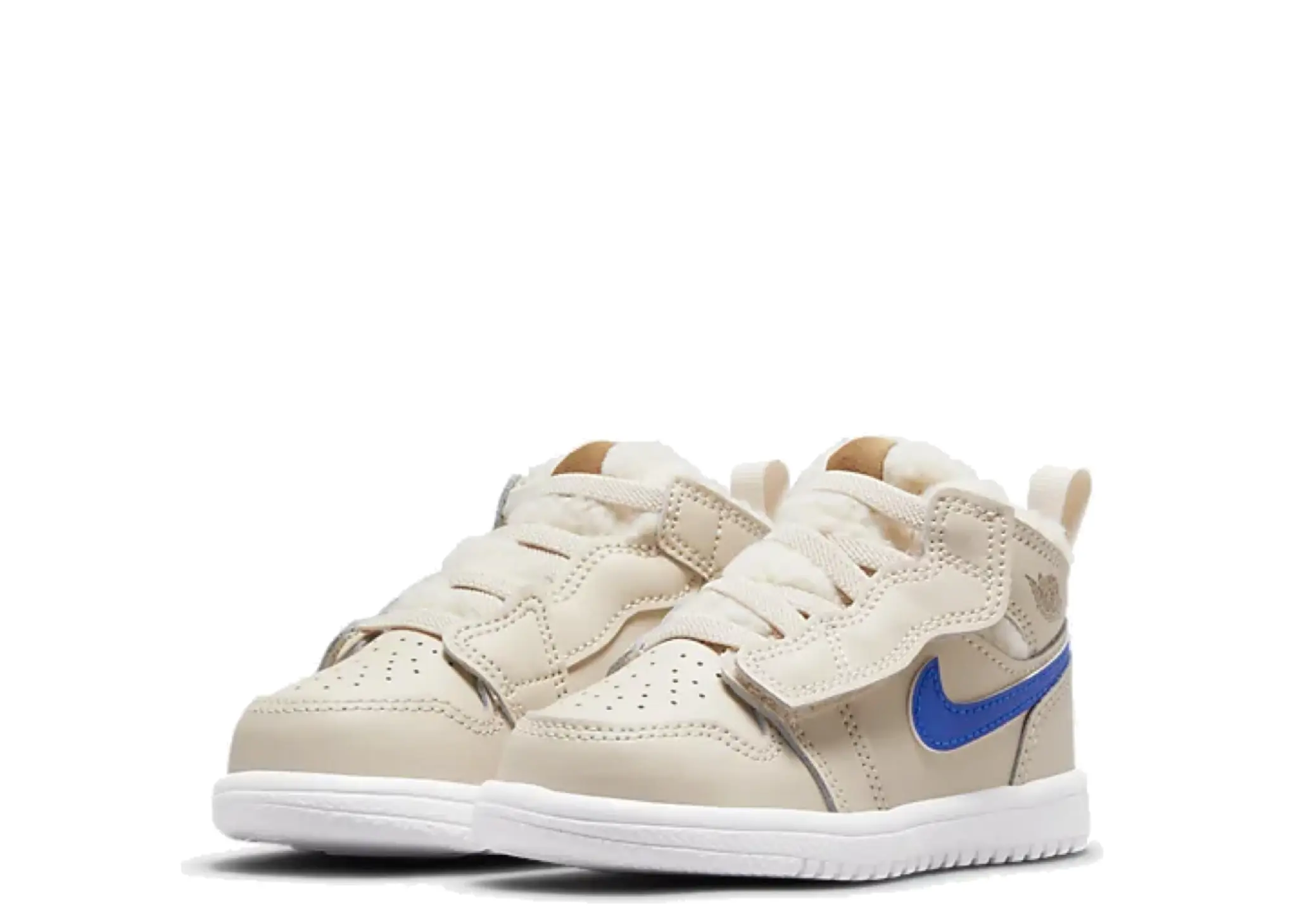 Air Jordan 1 Mid Fleece Pearl White (Toddler) - photo 2
