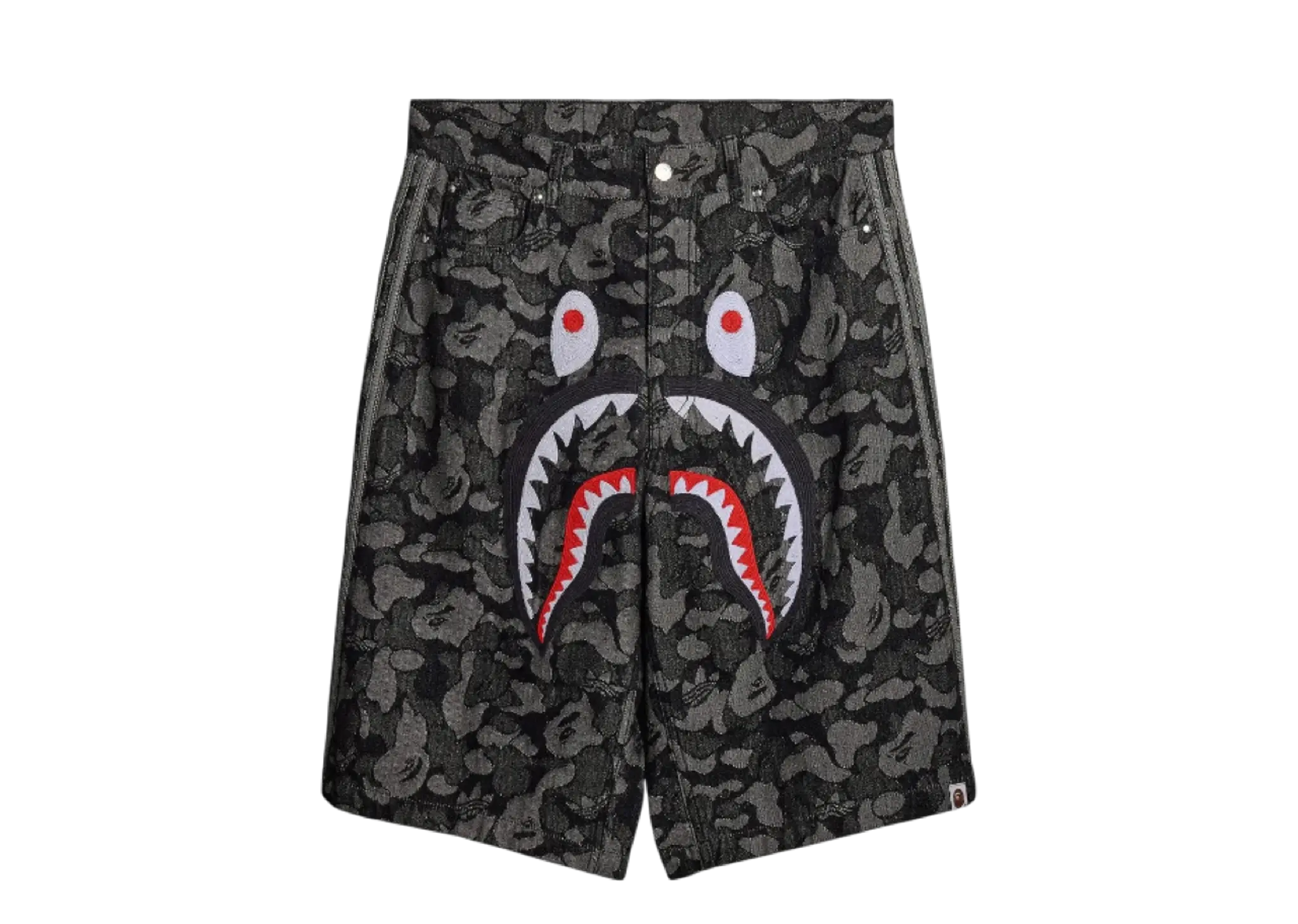 Adidas x BAPE Shark Denim Jorts Shorts Black