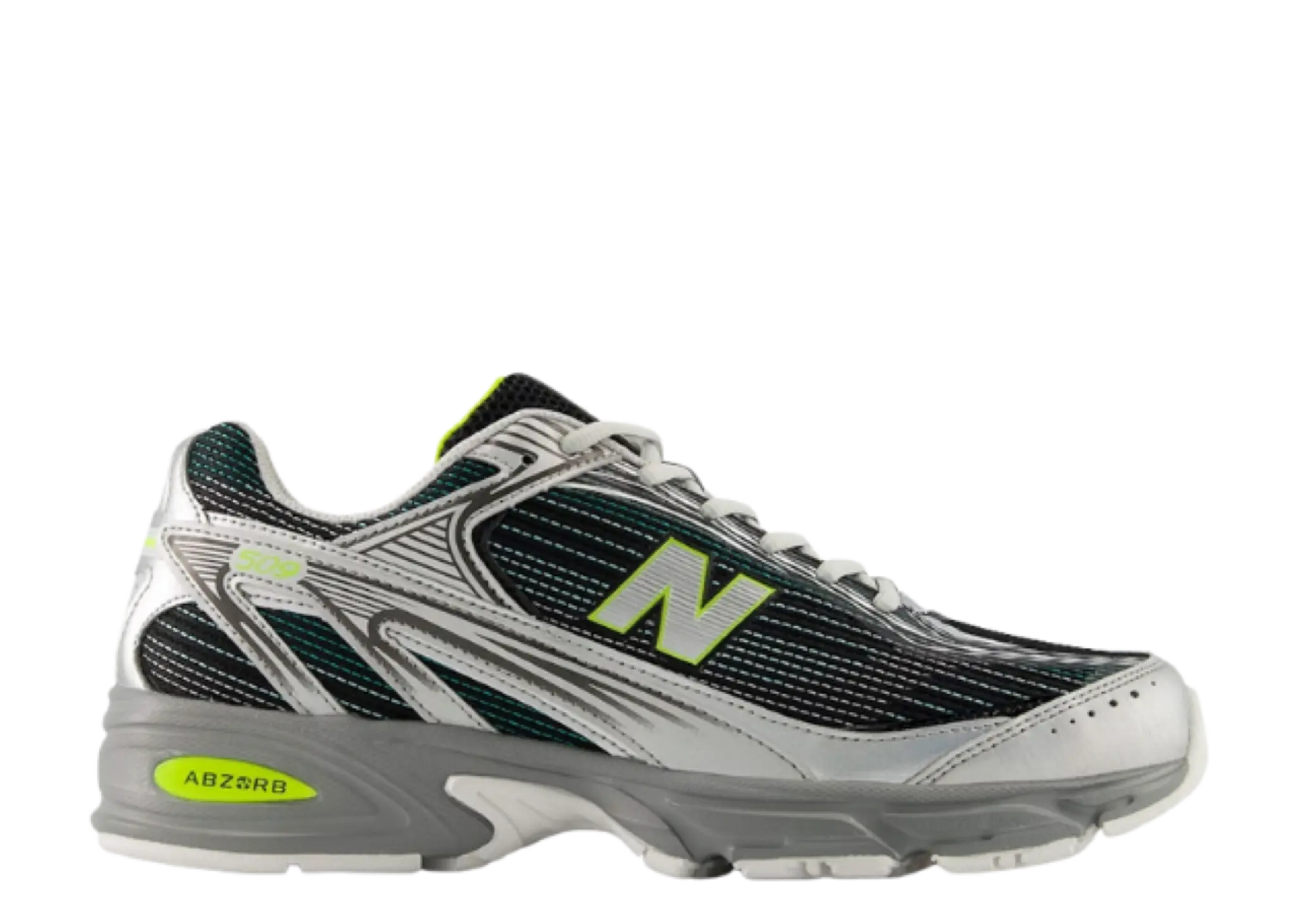 New Balance 509 Silver Metallic Alkaline Green