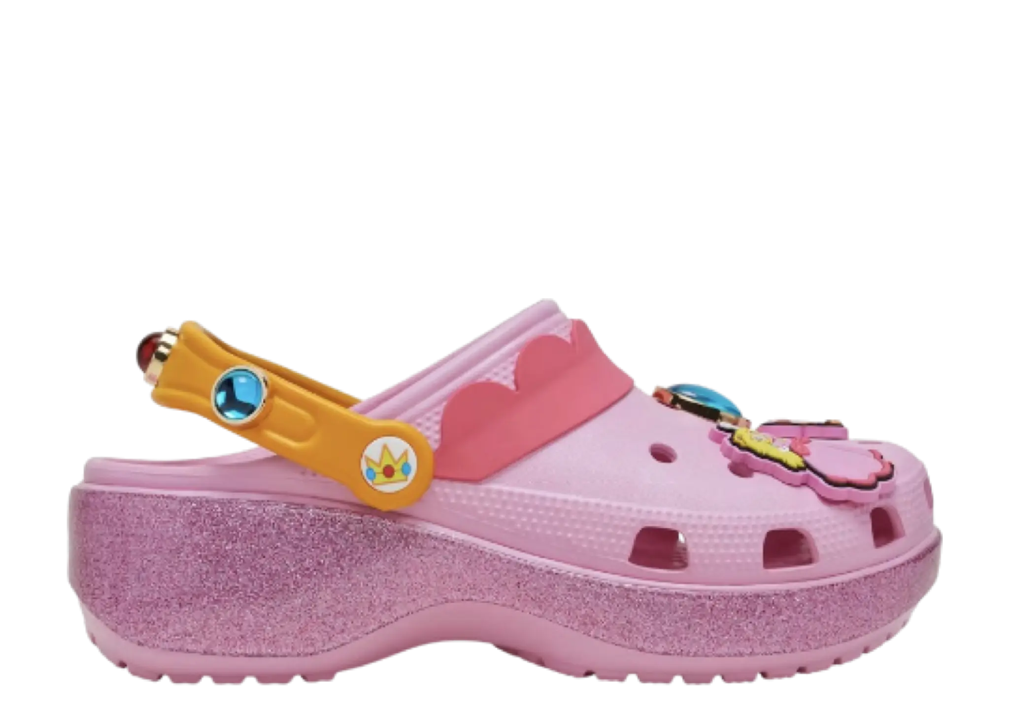 Crocs Classic Platform Clog Super Mario Bros. Princess Peach (Women's)