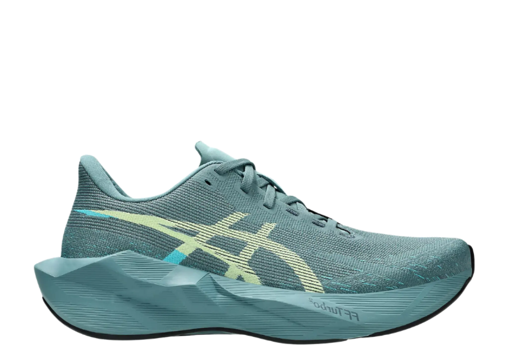 ASICS Novablast 6 Foggy Teal Illuminate Yellow