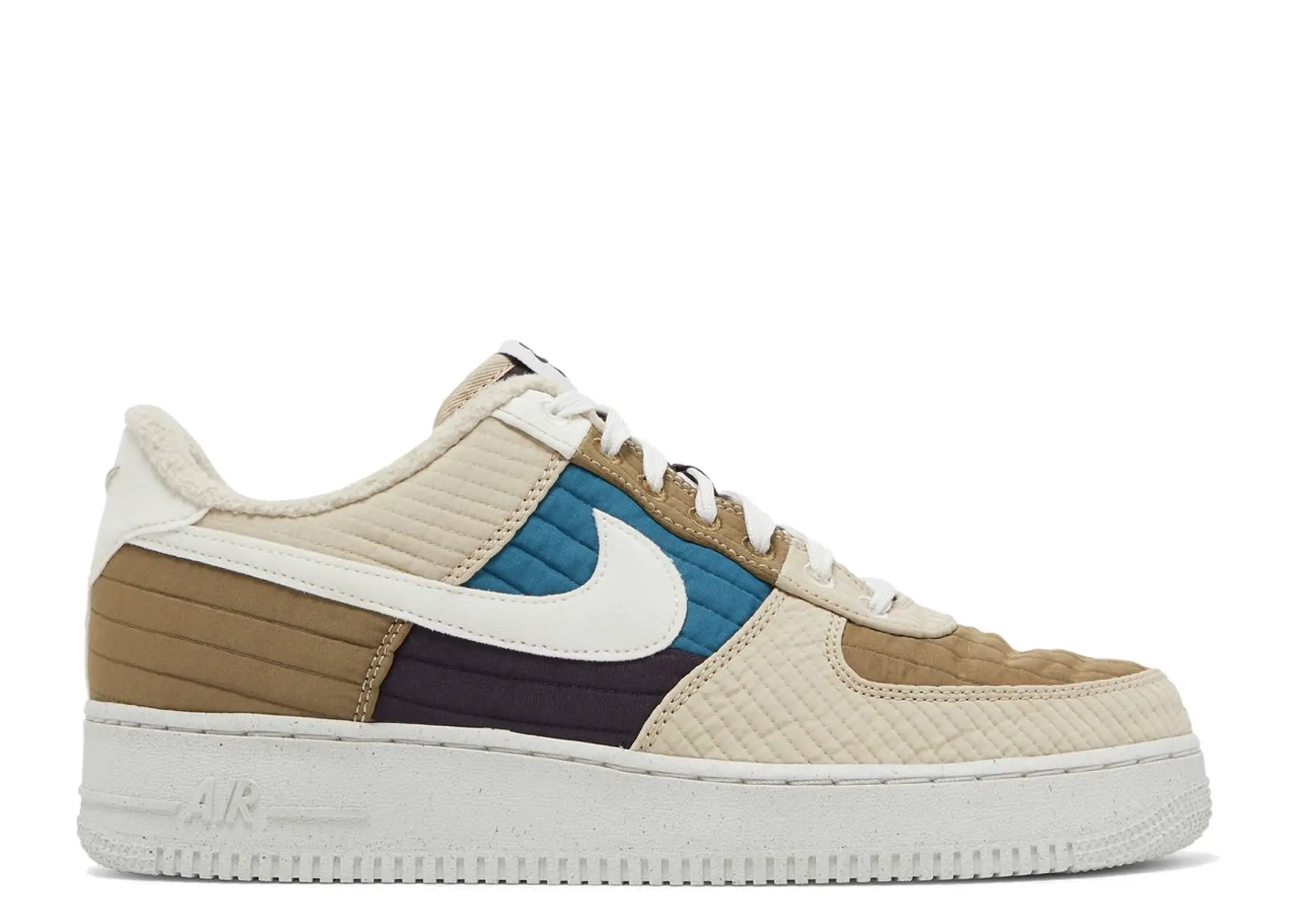 Nike Air Force 1 '07 LX Low Toasty Brown Kelp Sail Rattan Cave Purple