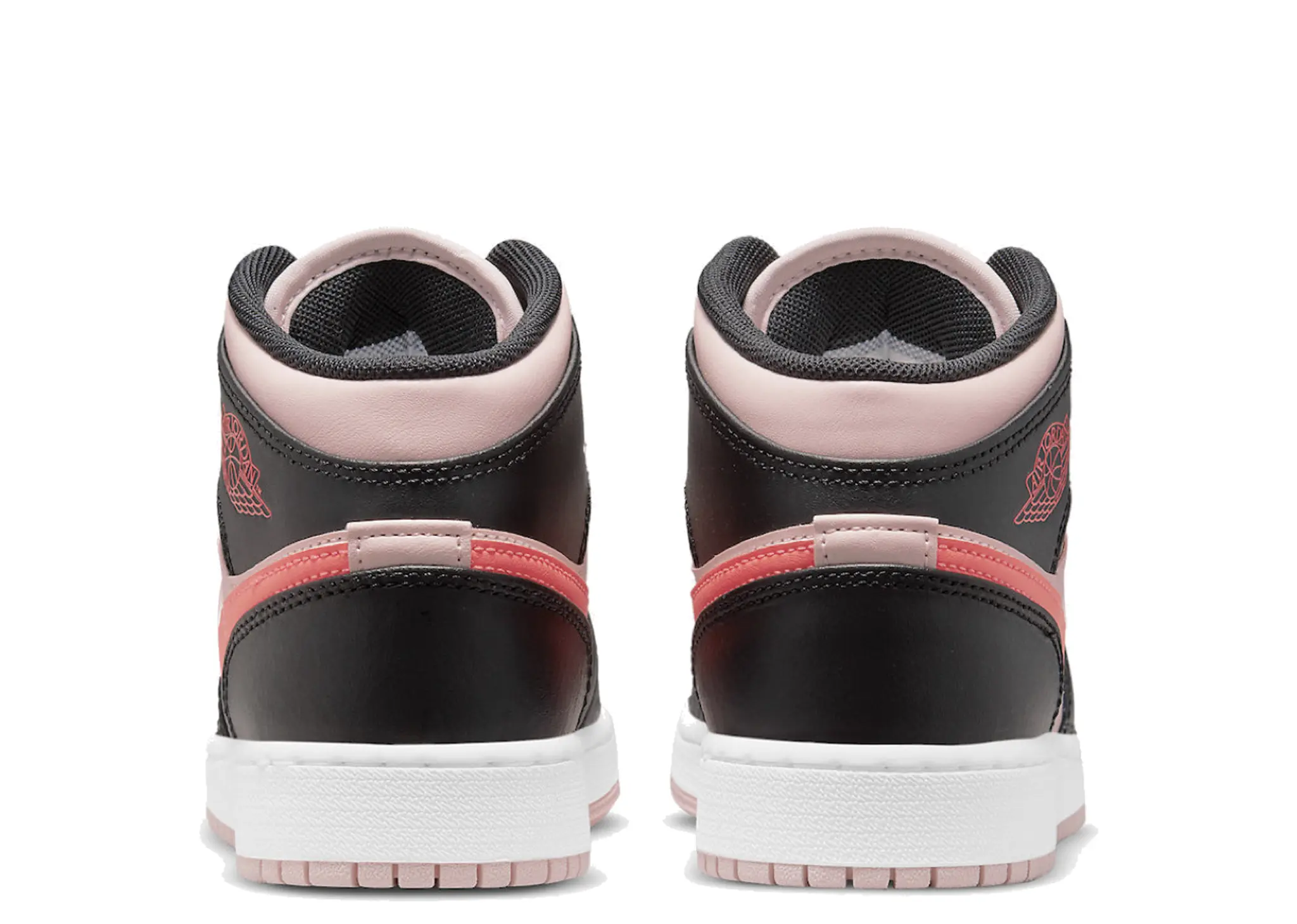 Air Jordan 1 Mid Black Pink Crimson (Grade School) - photo 3