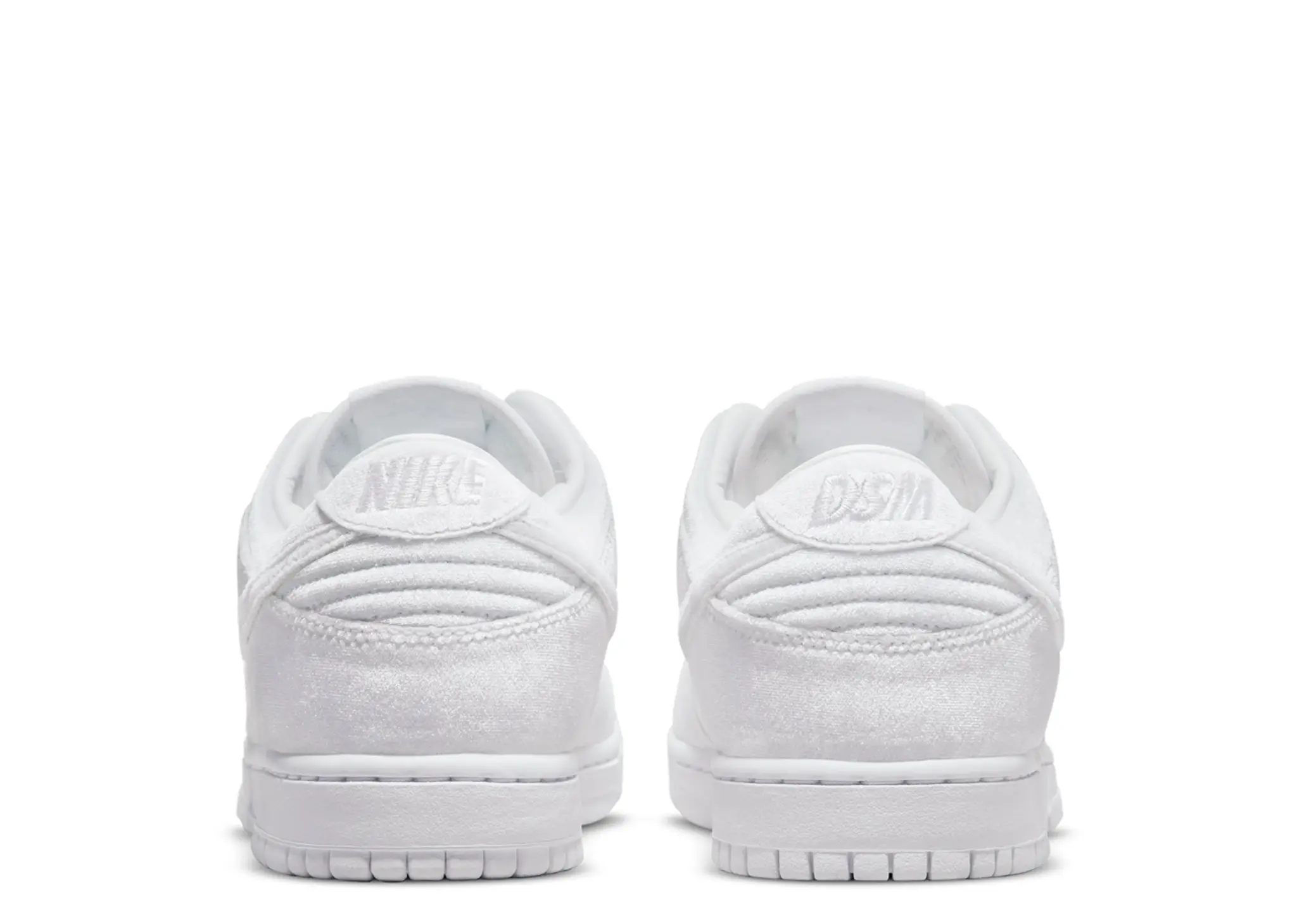 Nike Dunk Low Dover Street Market Triple White Velvet - photo 3
