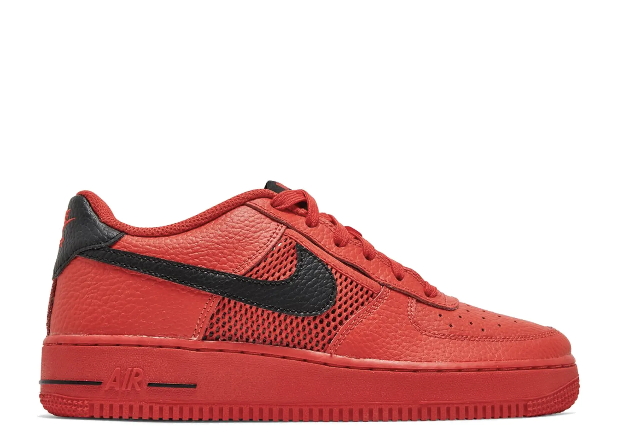 Nike Air Force 1 Low Mesh Pocket Habanero Red (Grade School)