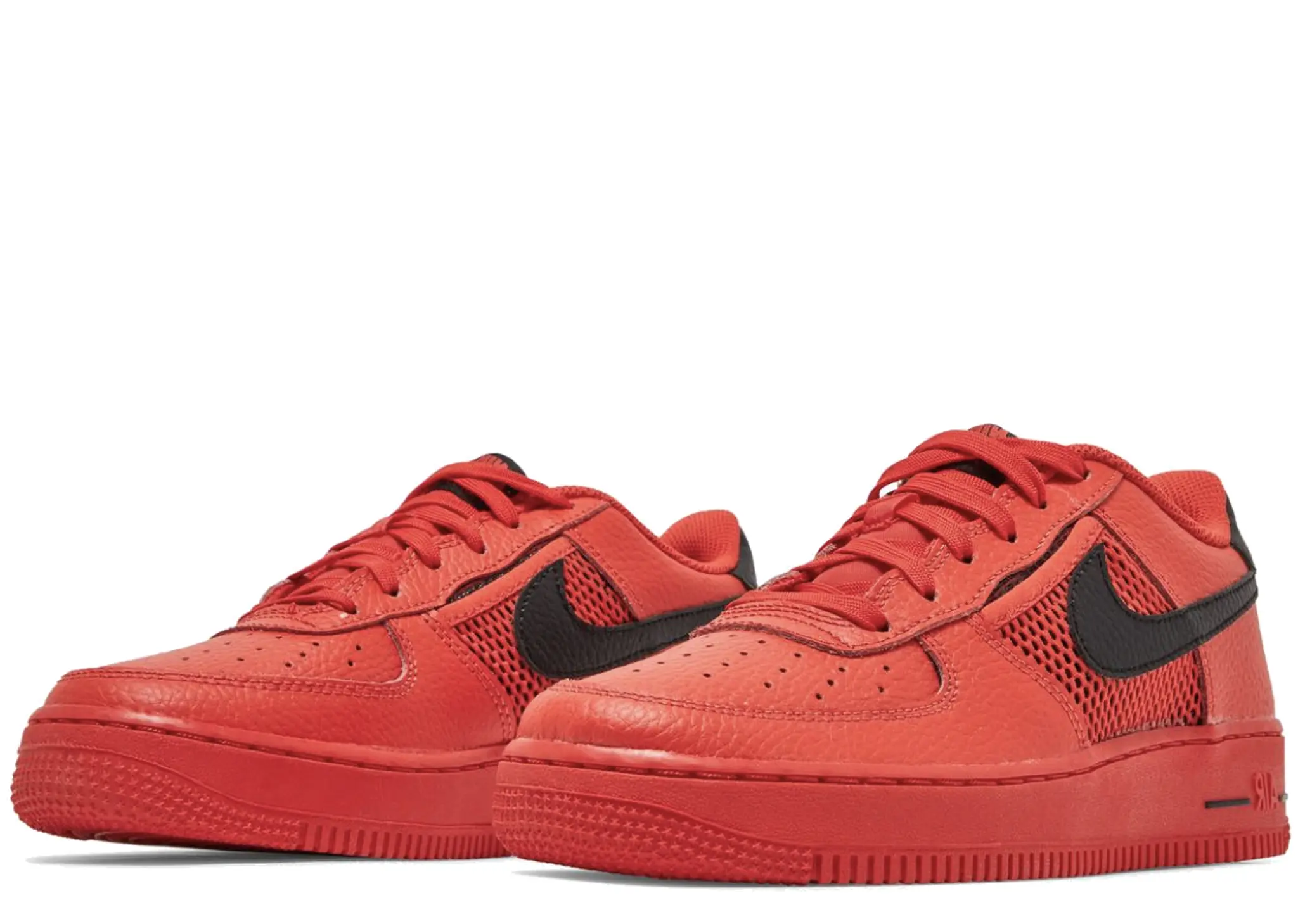 Nike Air Force 1 Low Mesh Pocket Habanero Red (Grade School) - photo 2