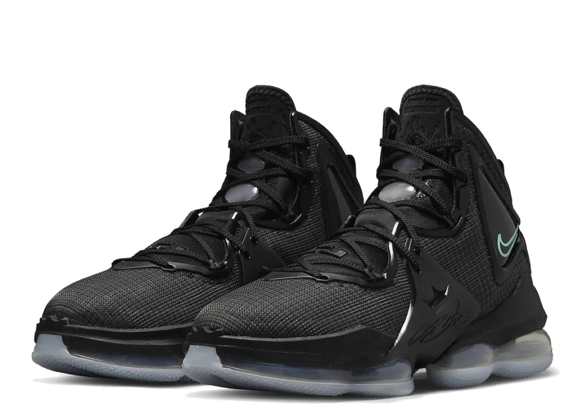 Nike LeBron 19 Black Aqua - photo 2
