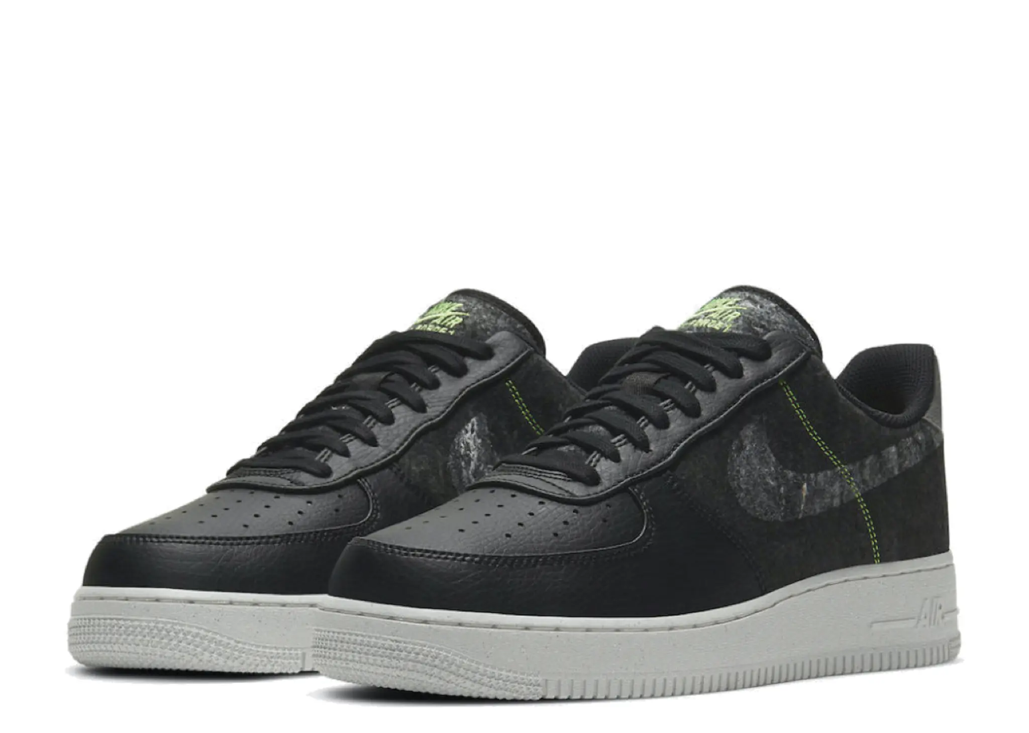 Nike Air Force 1 Low 07 LV8 Black Electric Green - photo 2