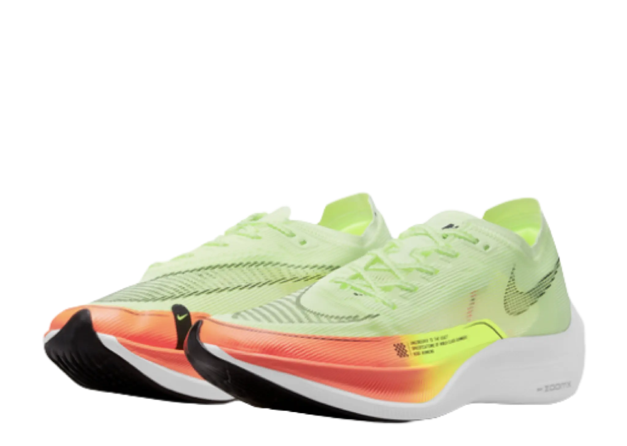 Nike ZoomX VaporFly Next% 2 Barely Volt Hyper Orange - photo 2