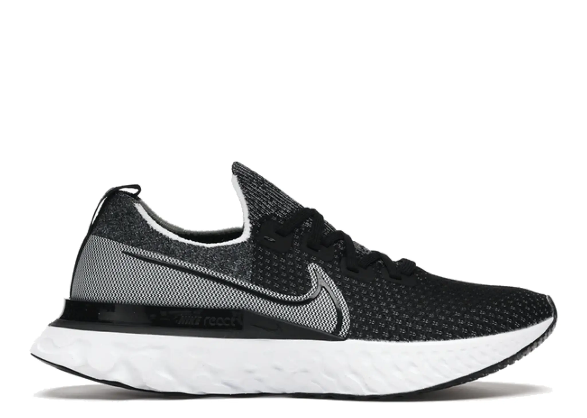 Nike React Infinity Run Flyknit Black White