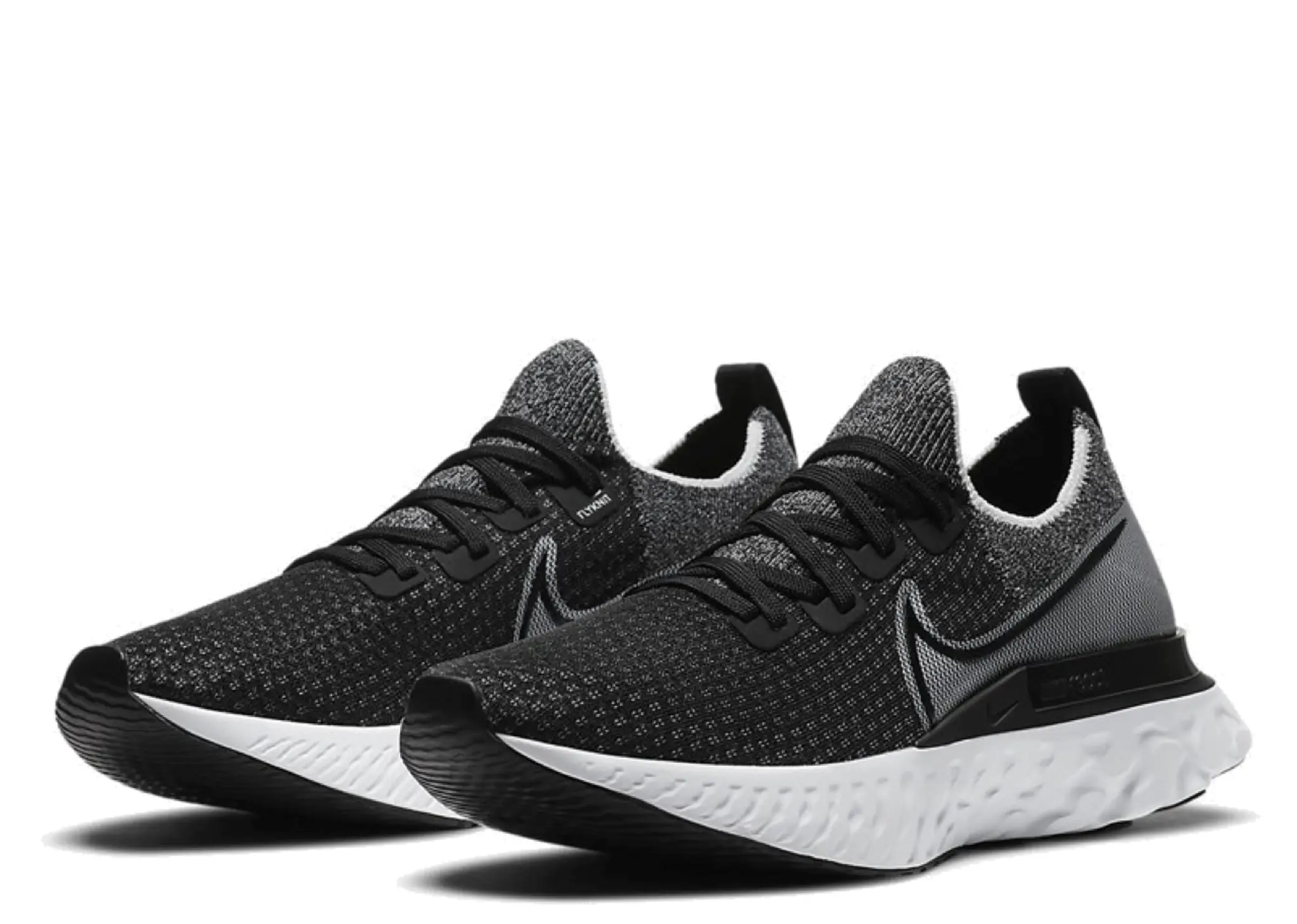 Nike React Infinity Run Flyknit Black White - photo 2
