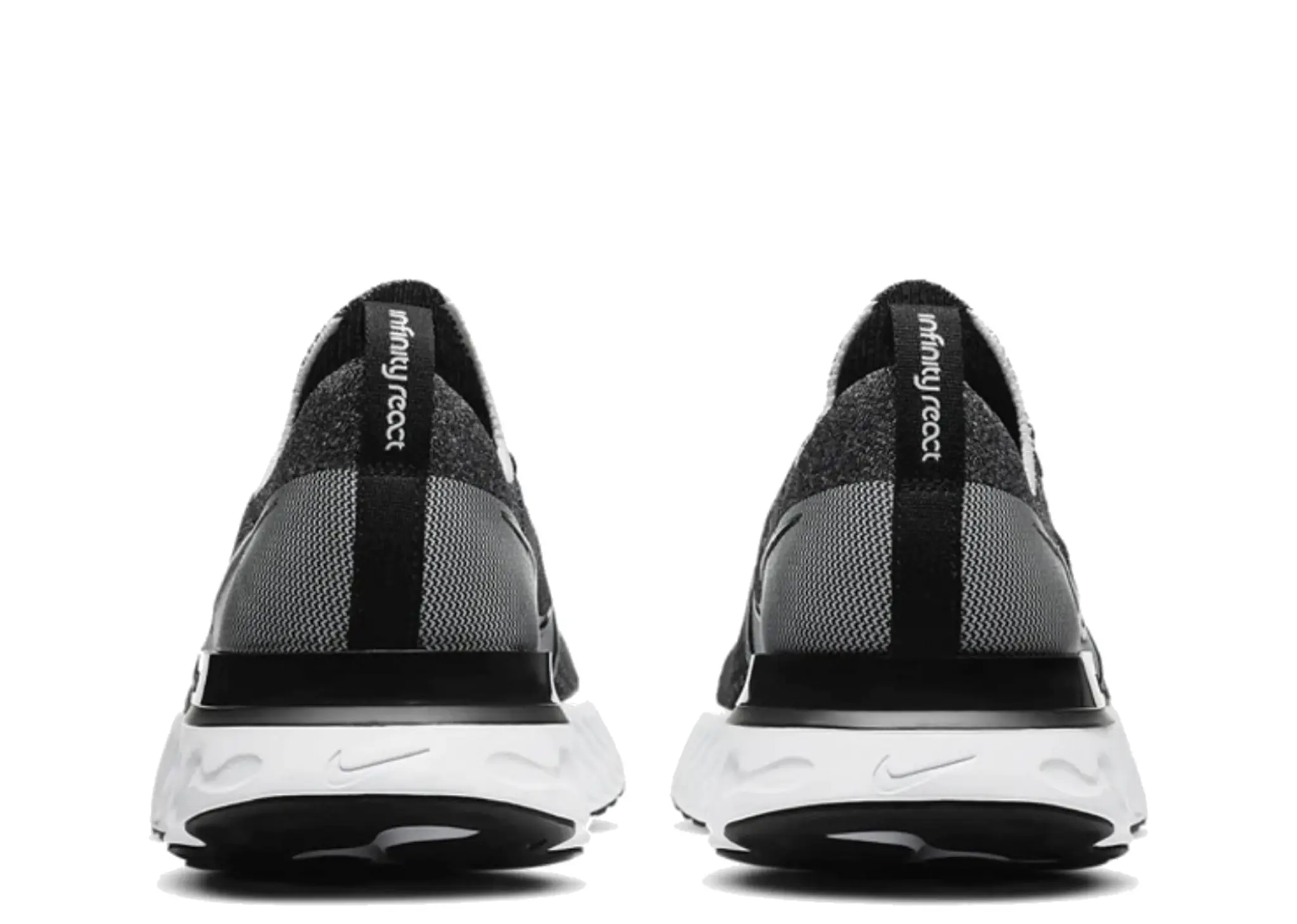 Nike React Infinity Run Flyknit Black White - photo 3