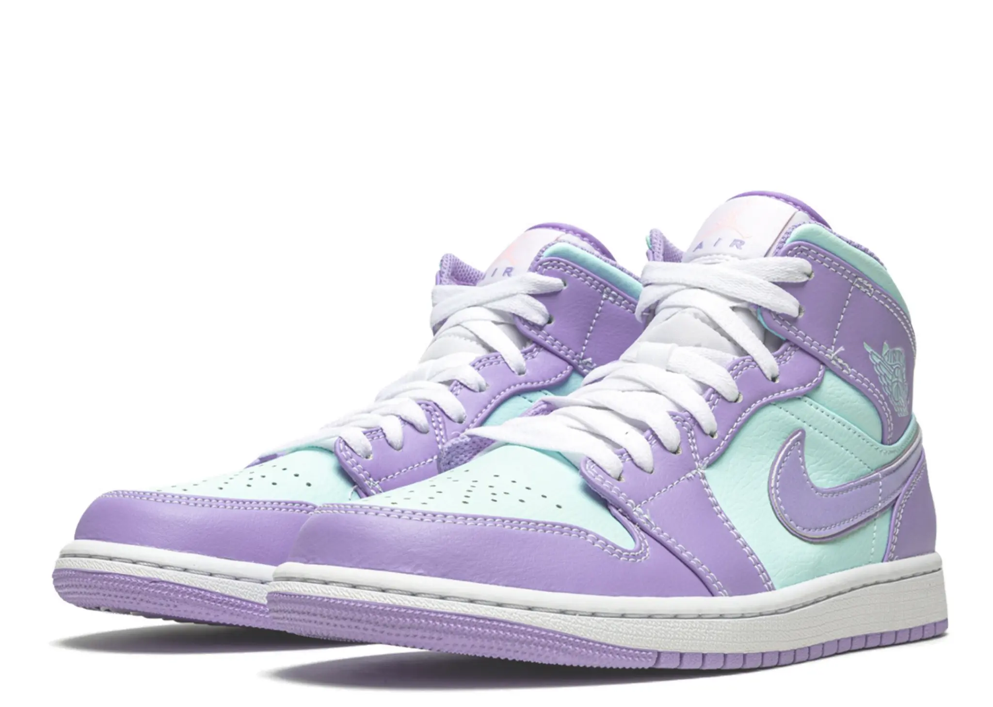 Air Jordan 1 Mid Purple Aqua - photo 2