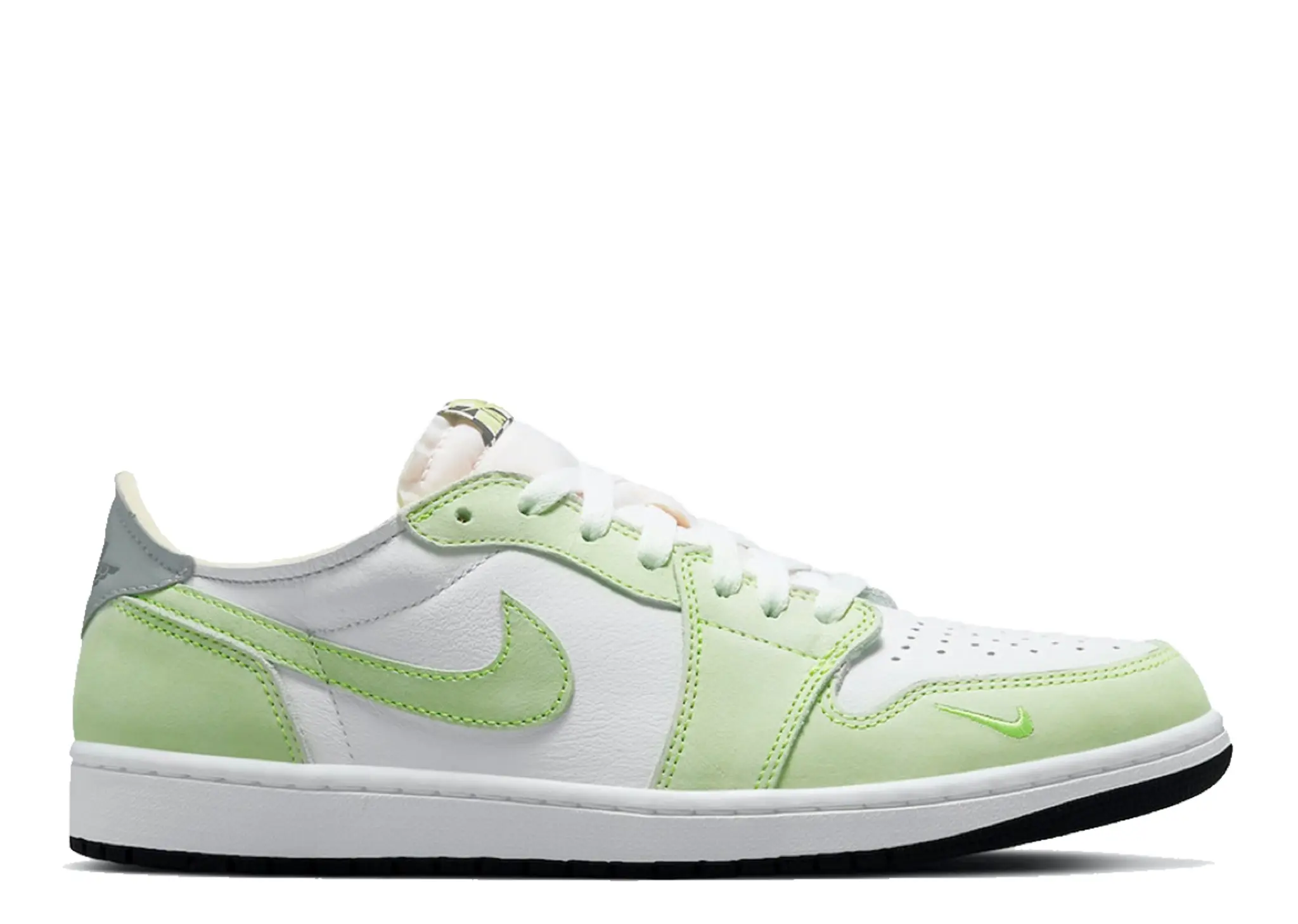 Air Jordan 1 Retro Low White Ghost Green Black