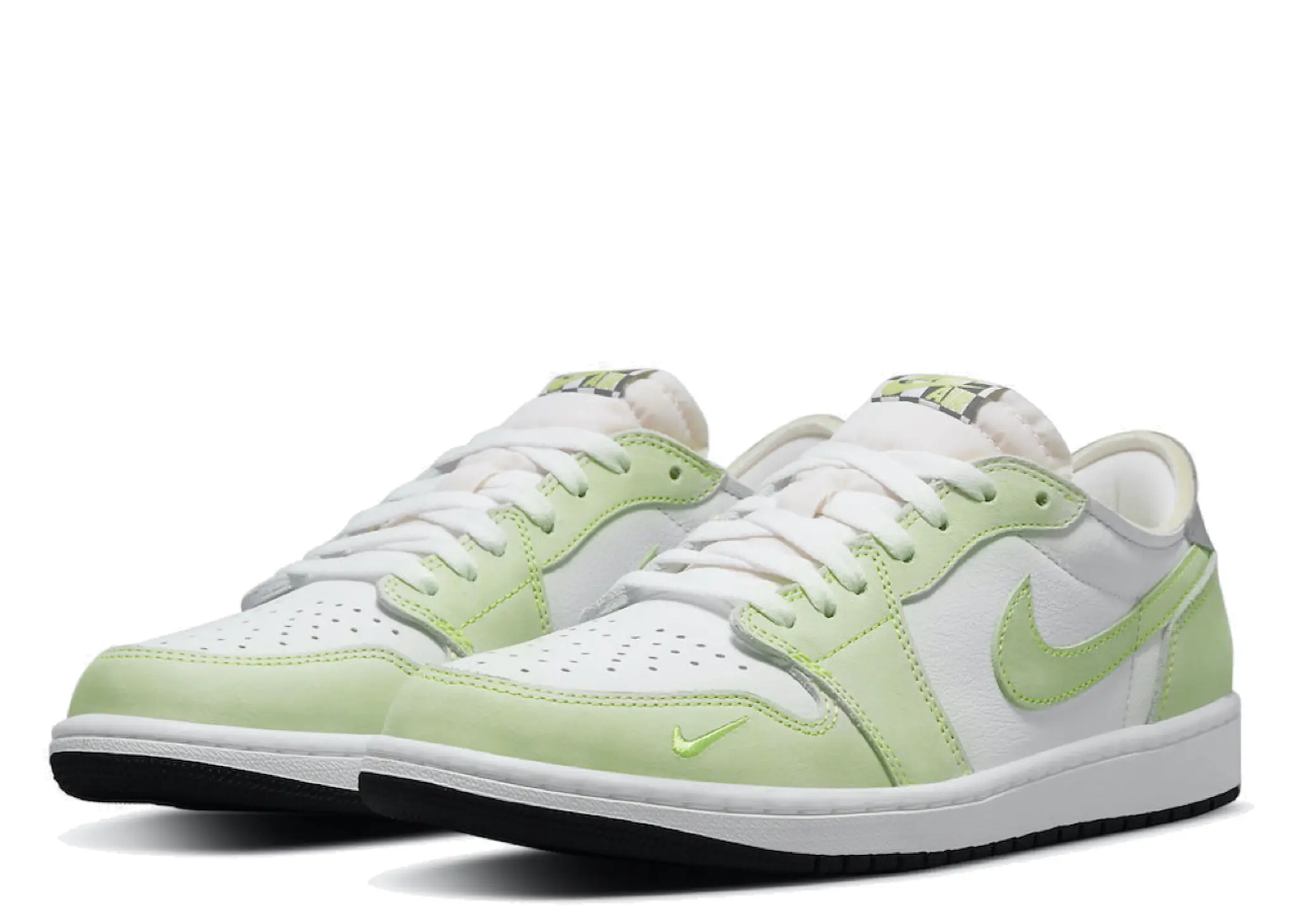 Air Jordan 1 Retro Low White Ghost Green Black - photo 2