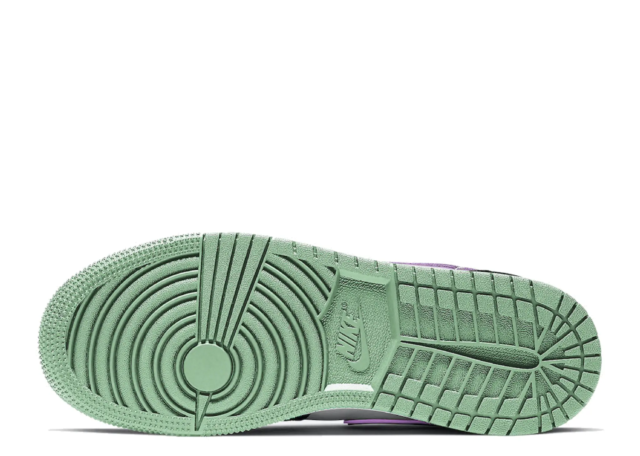Air Jordan 1 Low Black White Purple (Grade School) - photo 2