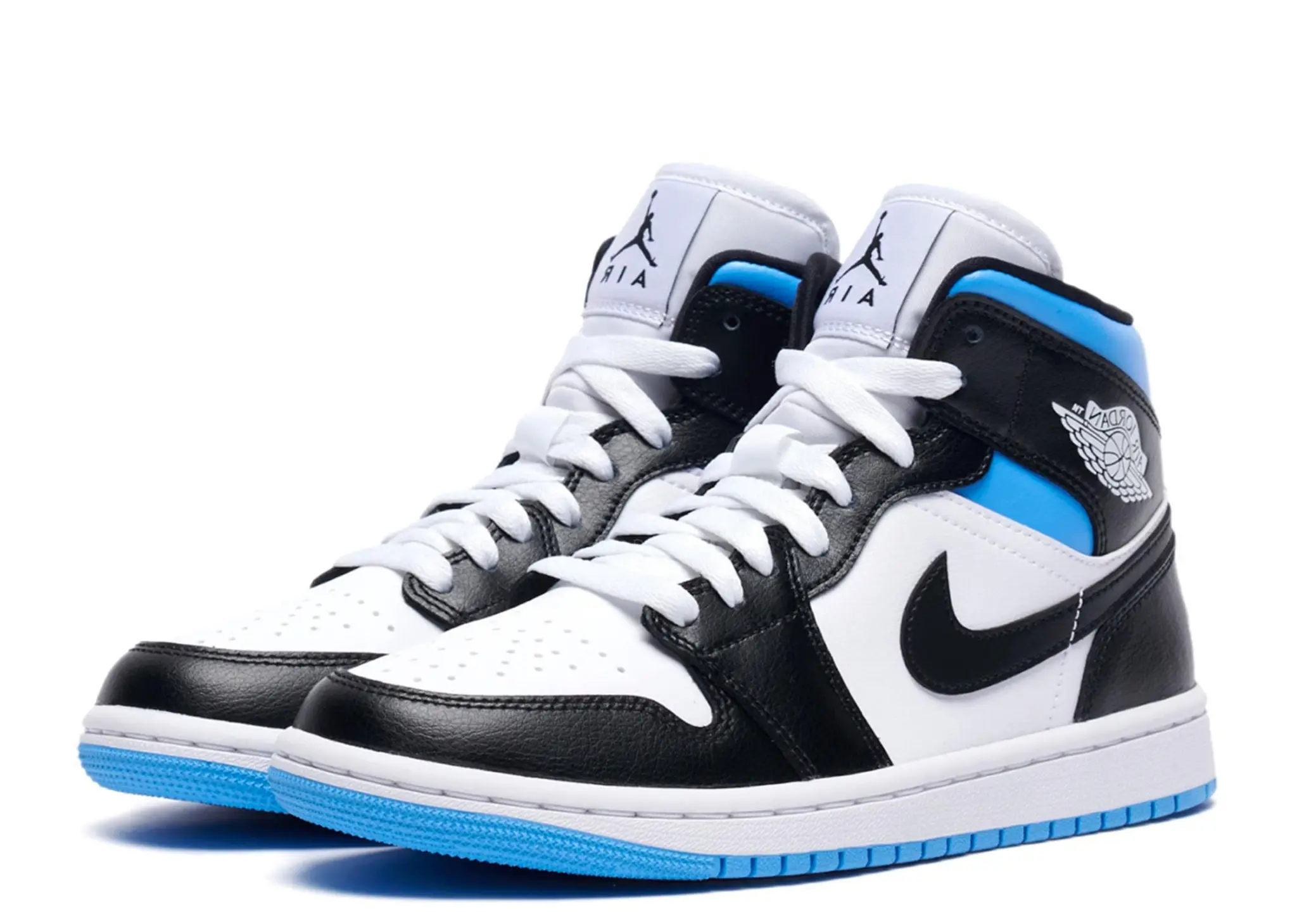 Air Jordan 1 Mid University Black White (Women's) - photo 2