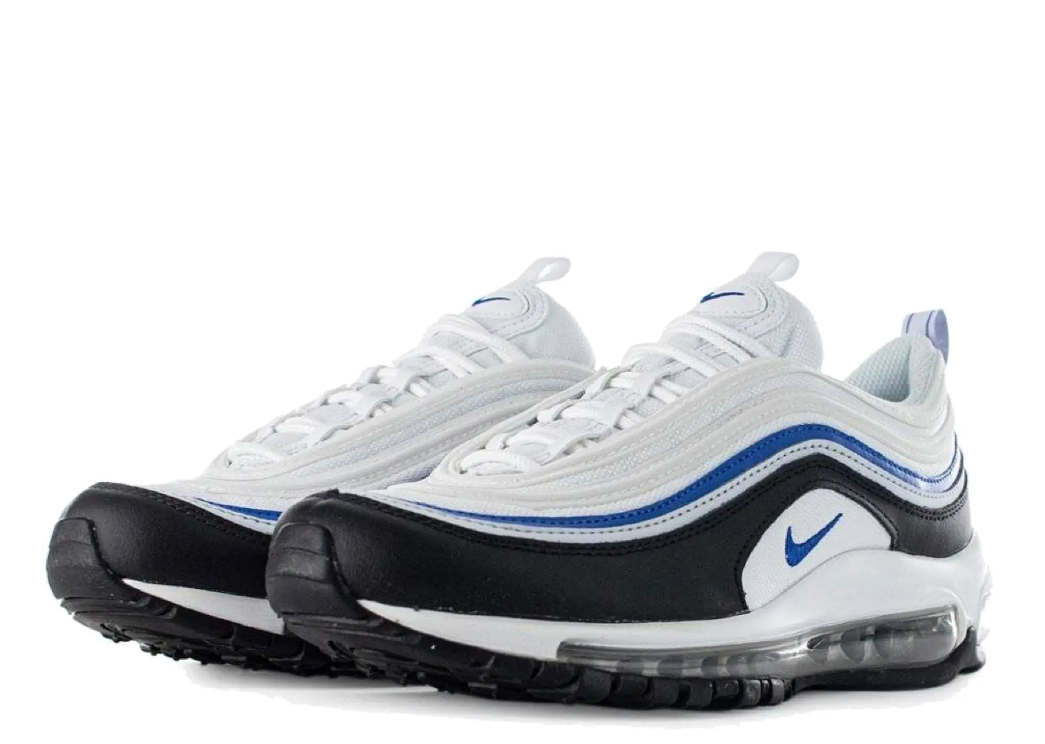 Nike Air Max 97 White Black Signal Blue (Grade School) - photo 2