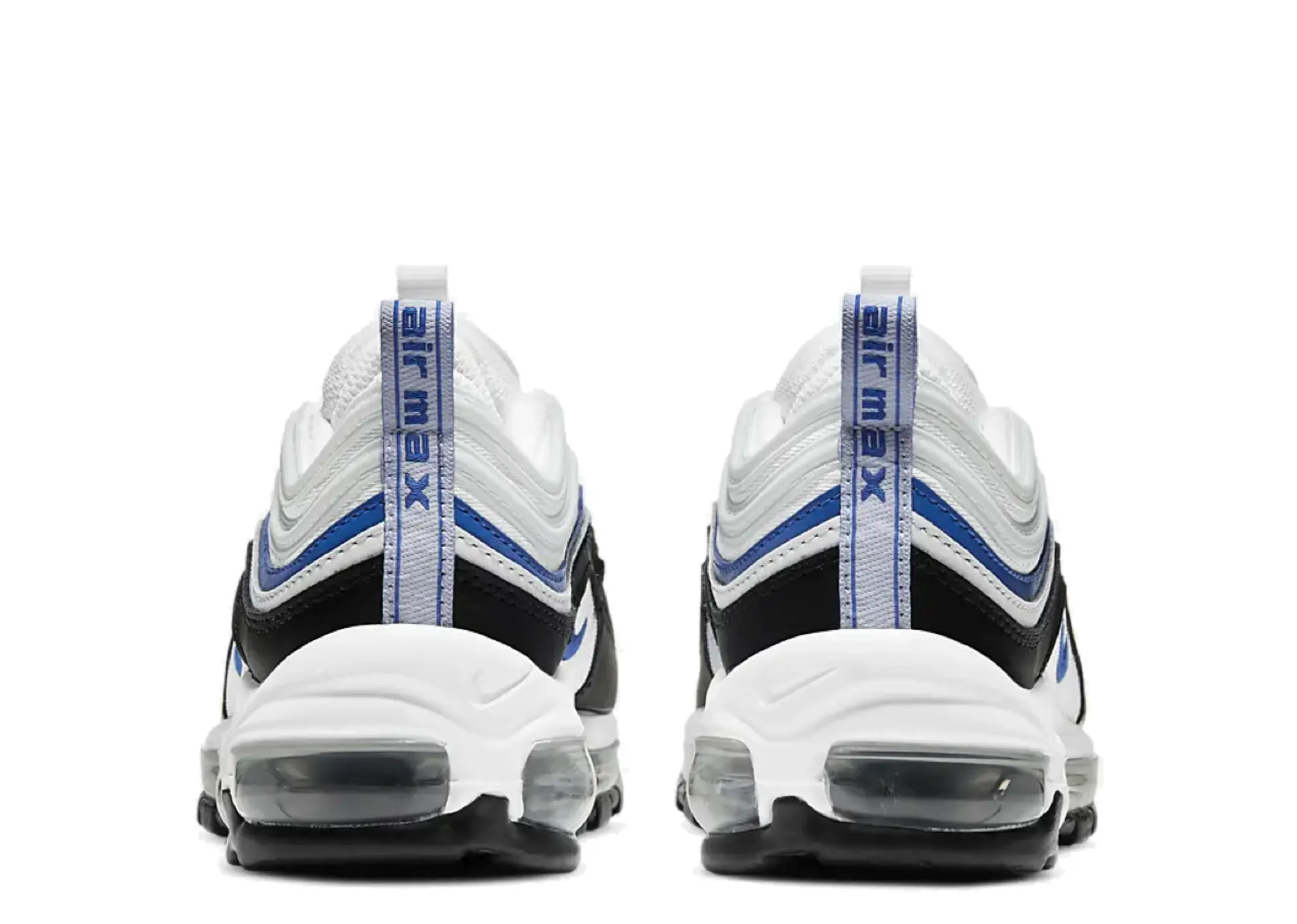 Nike Air Max 97 White Black Signal Blue (Grade School) - photo 3