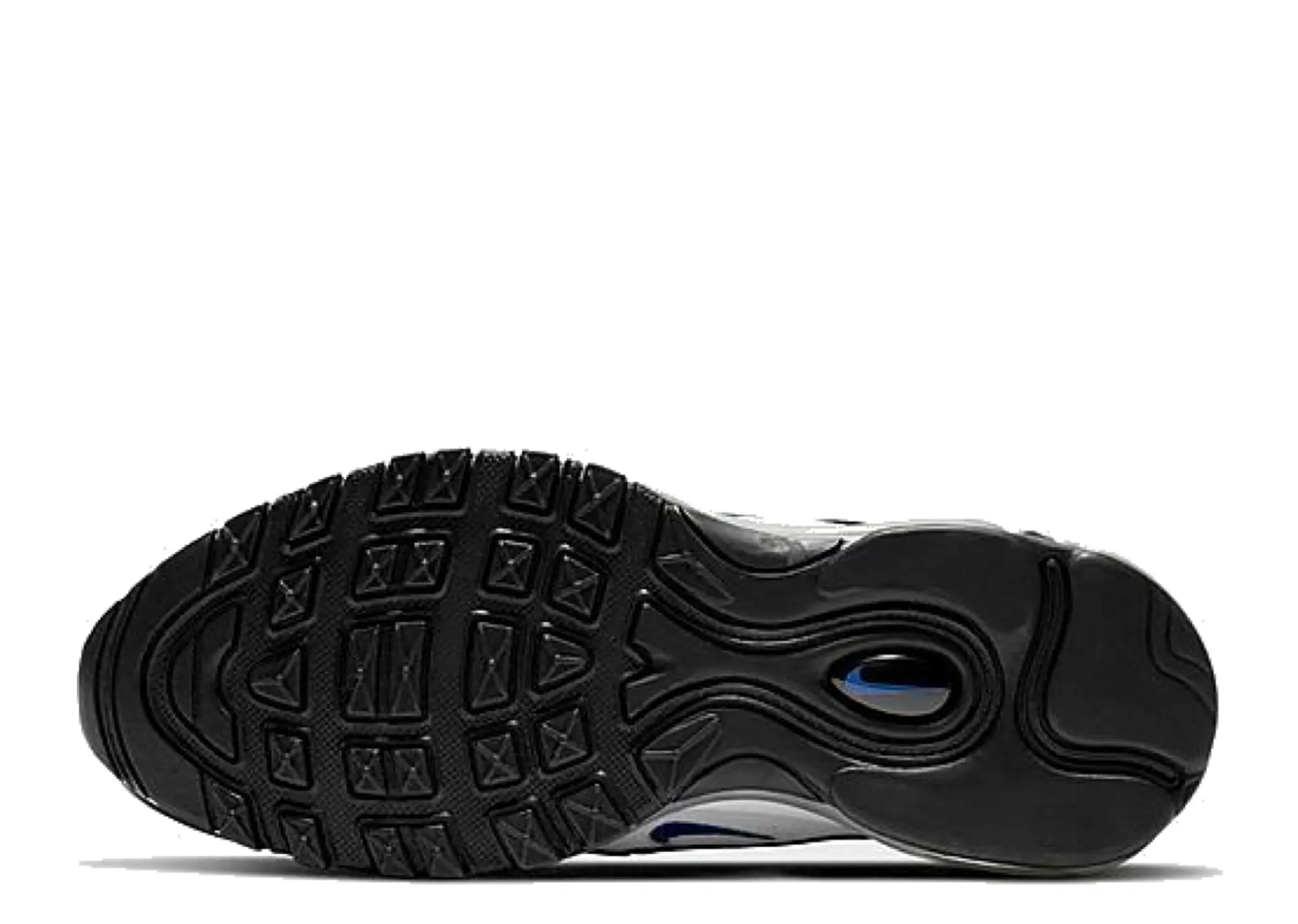 Nike Air Max 97 White Black Signal Blue (Grade School) - photo 4