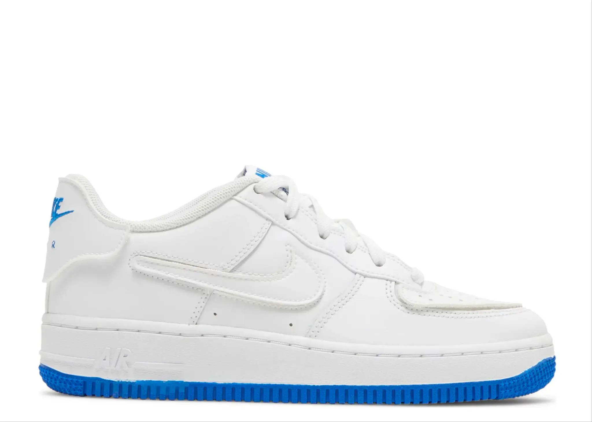 Nike Air Force 1/1 White Royal Blue (Grade School)