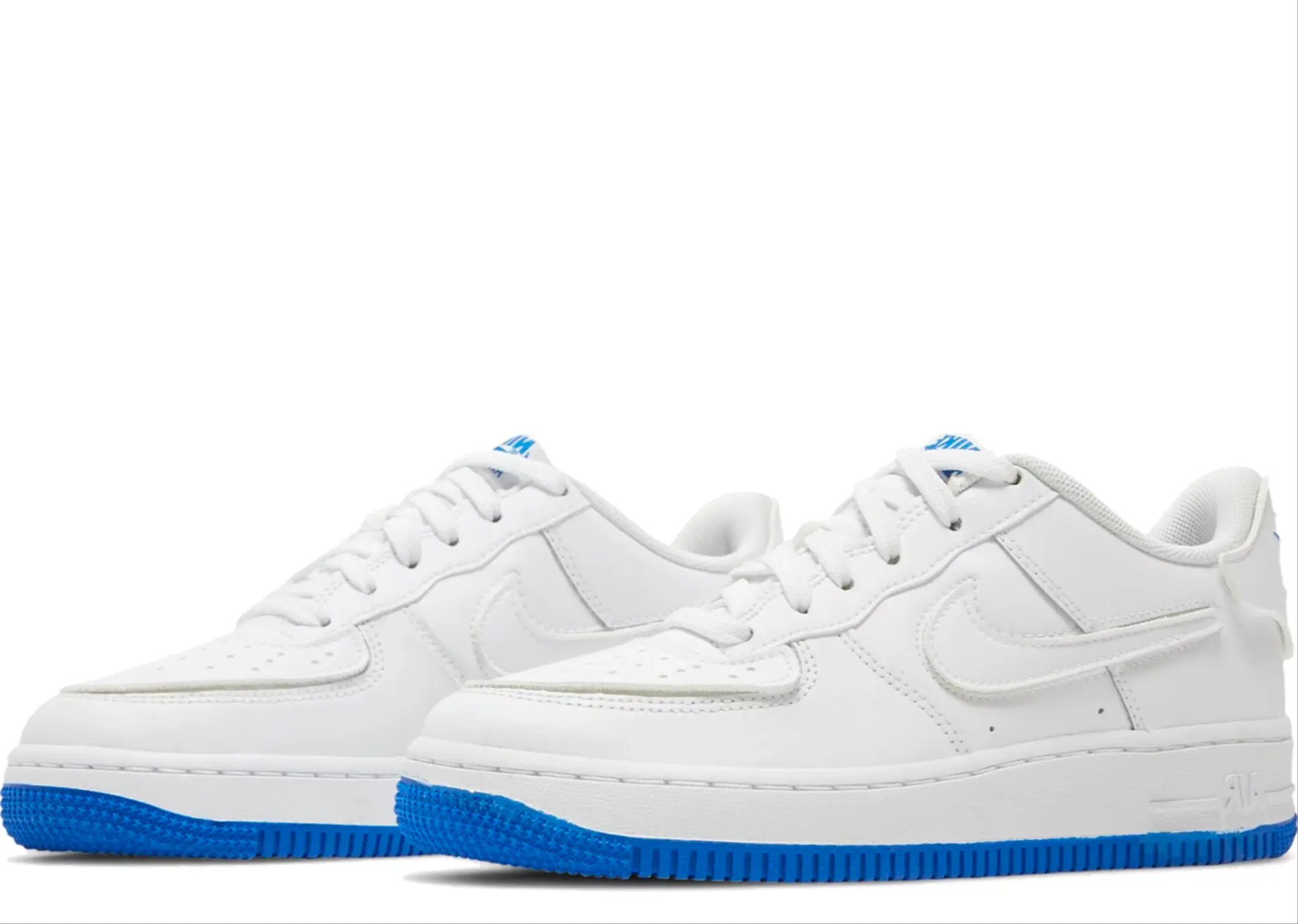 Nike Air Force 1/1 White Royal Blue (Grade School) - photo 2