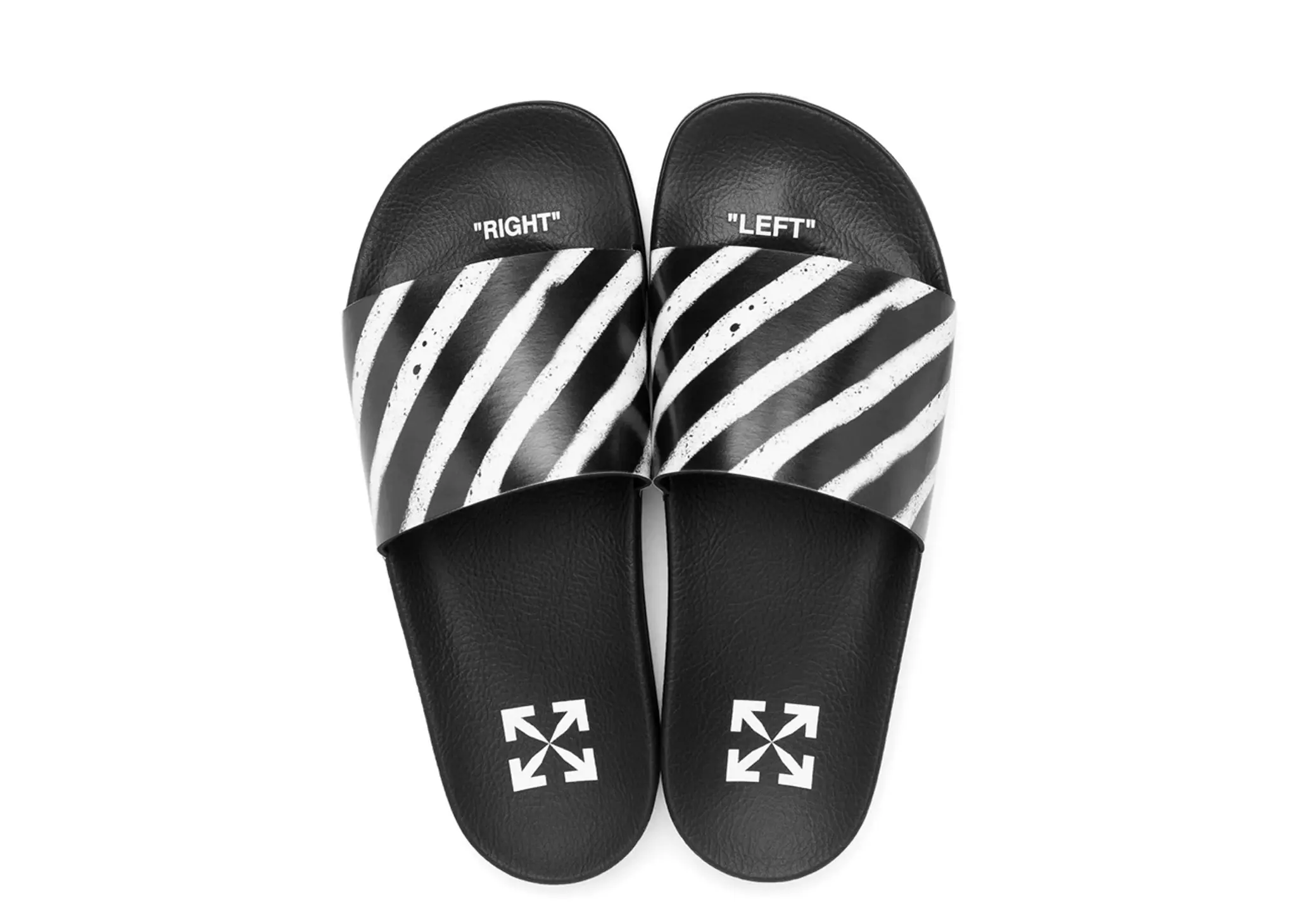 Off-White Spray Sandal Black White - photo 4