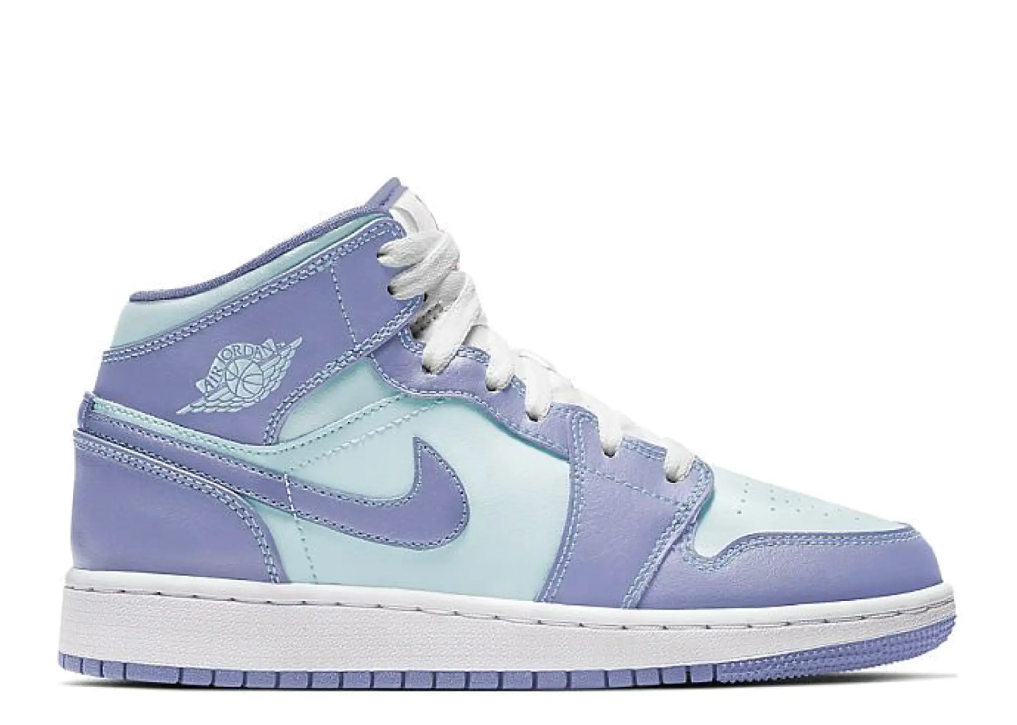 Air Jordan 1 Mid Purple Aqua (Grade School)