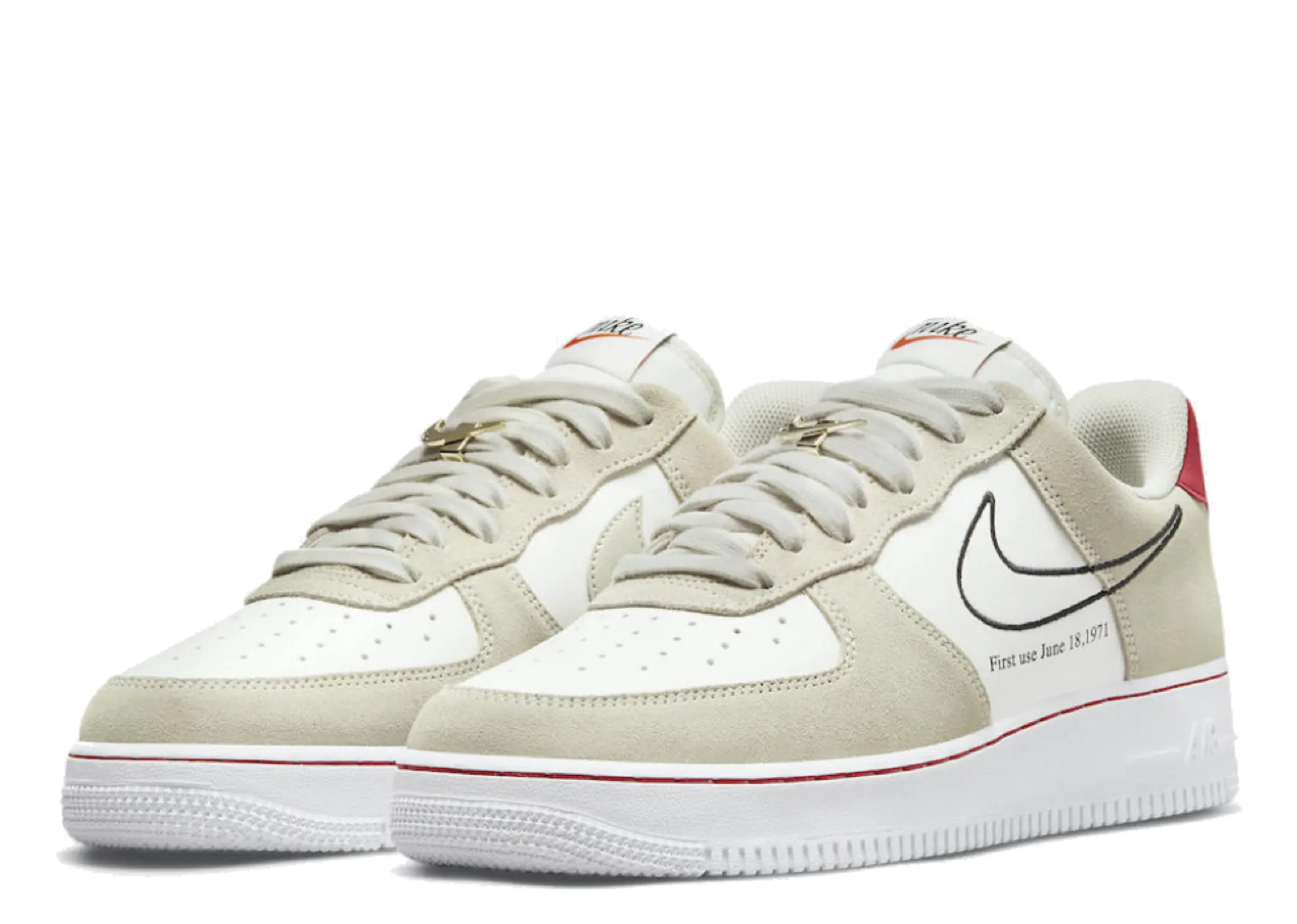 Nike Air Force 1 Low First Use Light Sail Red - photo 2