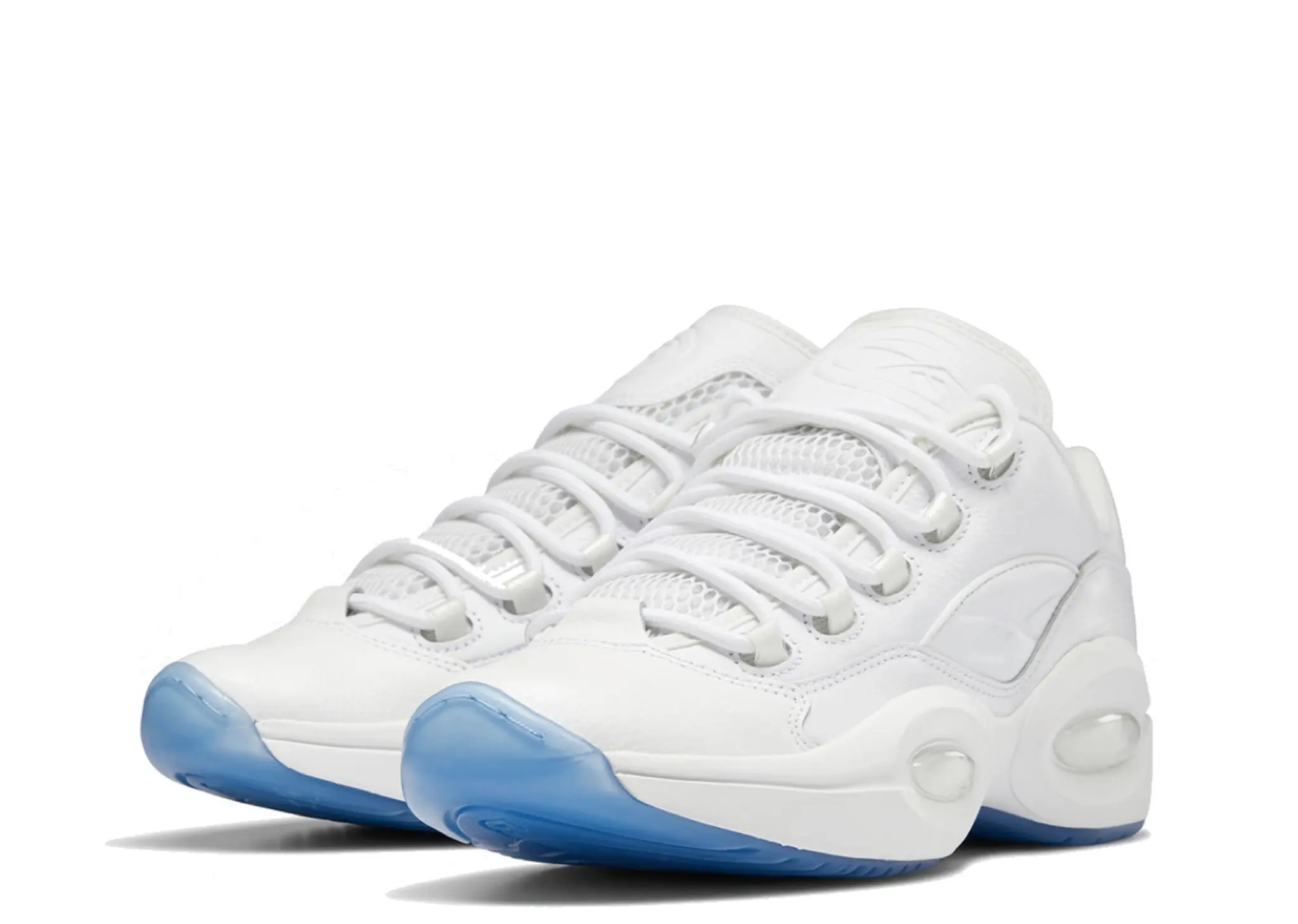 Reebok Question Low White Clear Blue Sole - photo 2