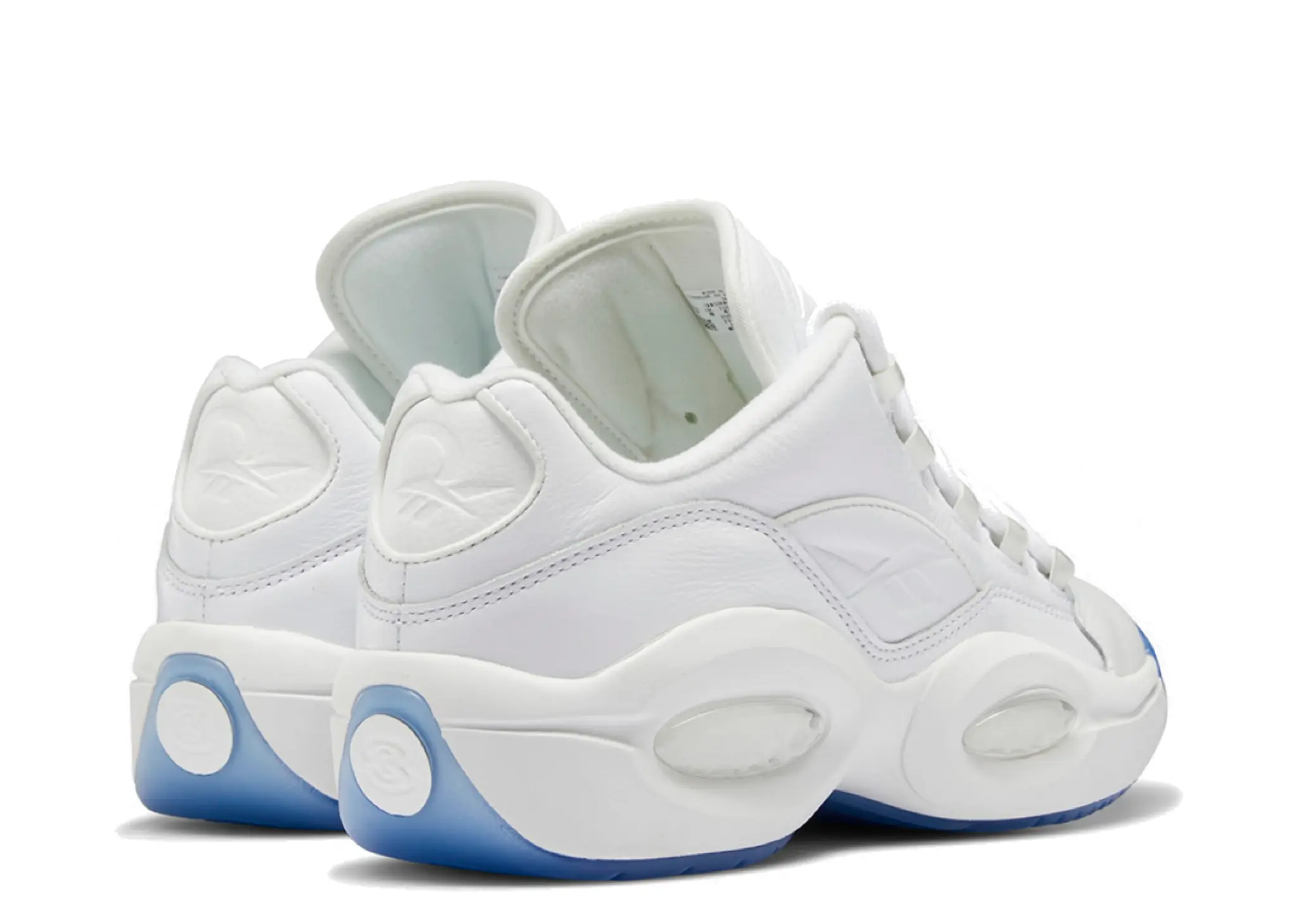 Reebok Question Low White Clear Blue Sole - photo 3